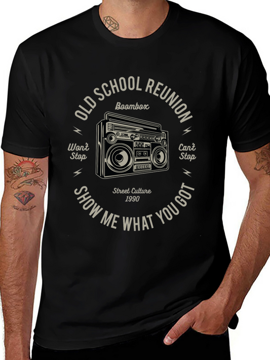 Old School Reunion Boombox Graphic Tee