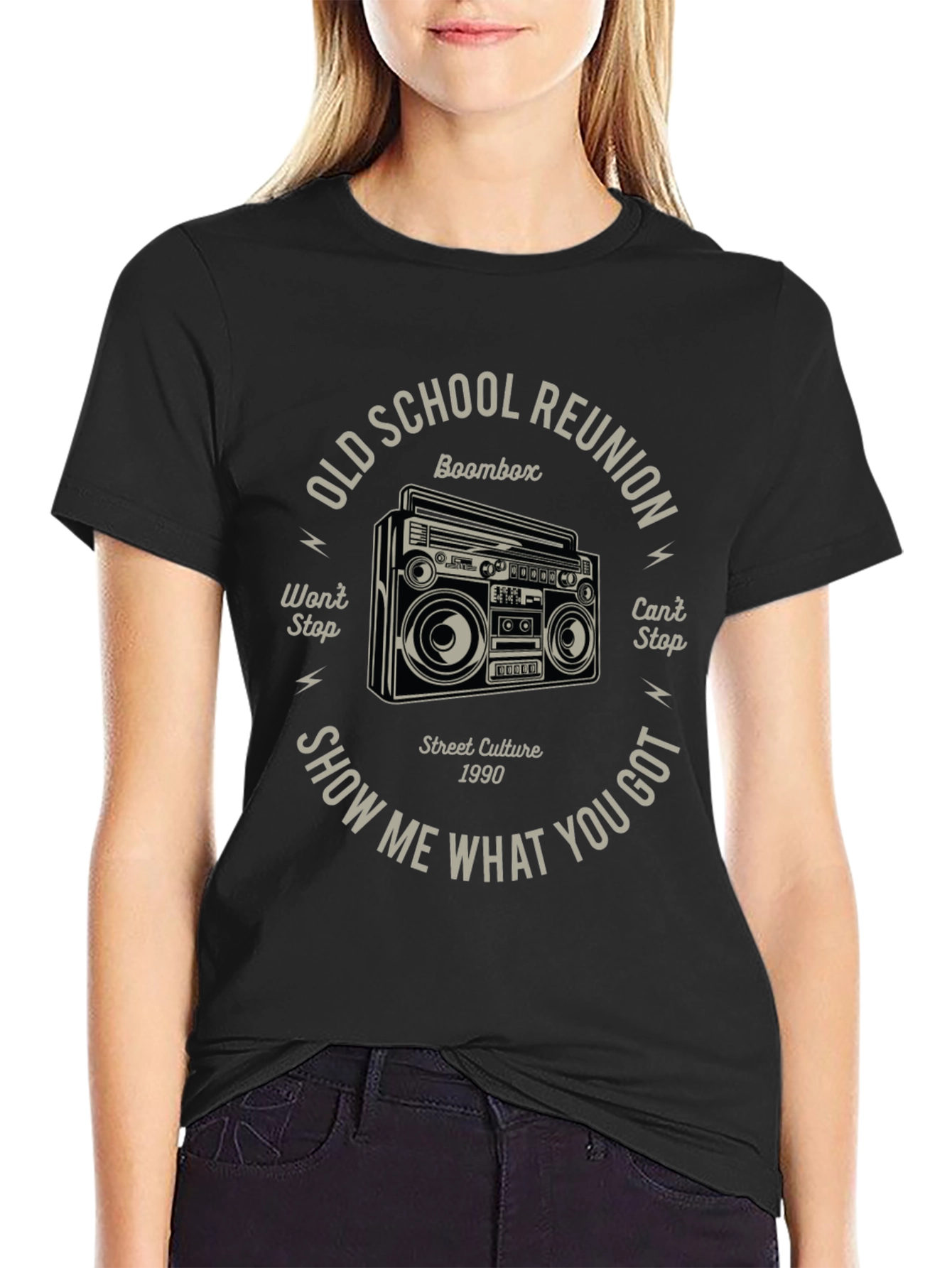 Old School Reunion Boombox Graphic Tee