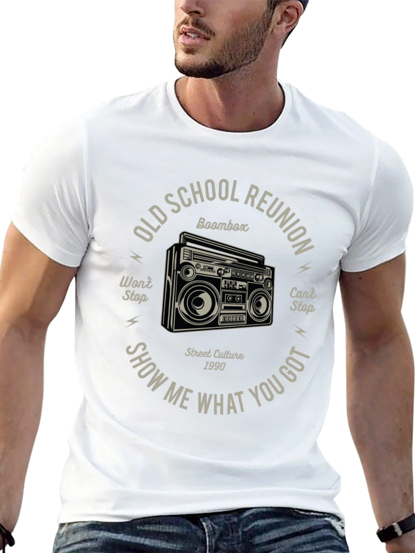 Old School Reunion Boombox Graphic Tee