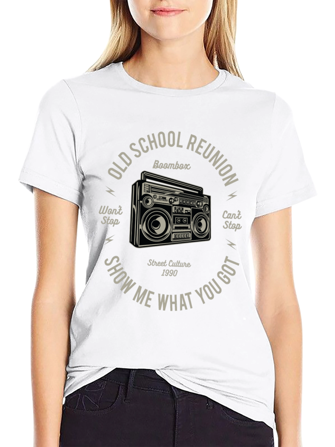 Old School Reunion Boombox Graphic Tee