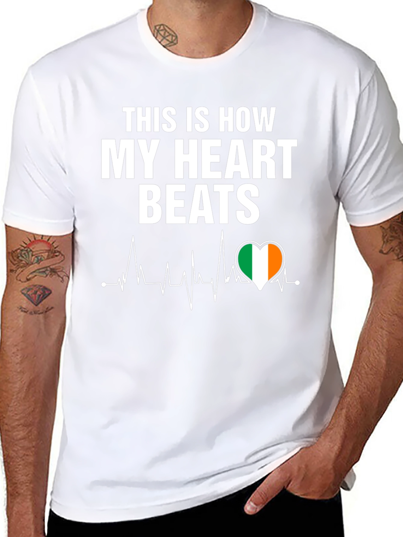 Irish Heartbeat T-Shirt - Ireland Pride