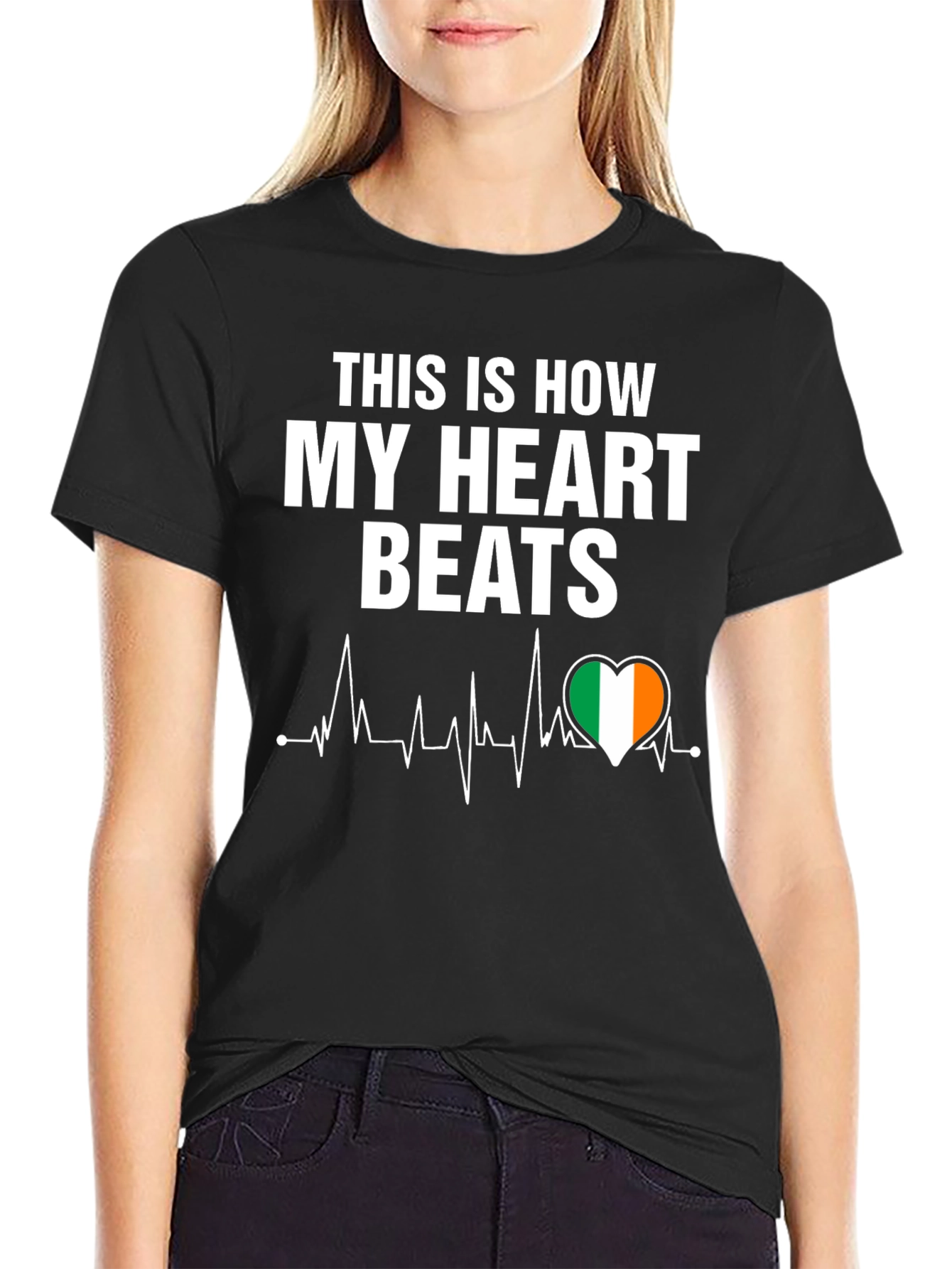 Irish Heartbeat T-Shirt - Ireland Pride