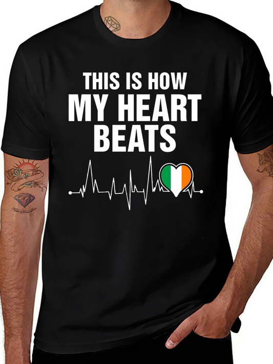 Irish Heartbeat T-Shirt - Ireland Pride