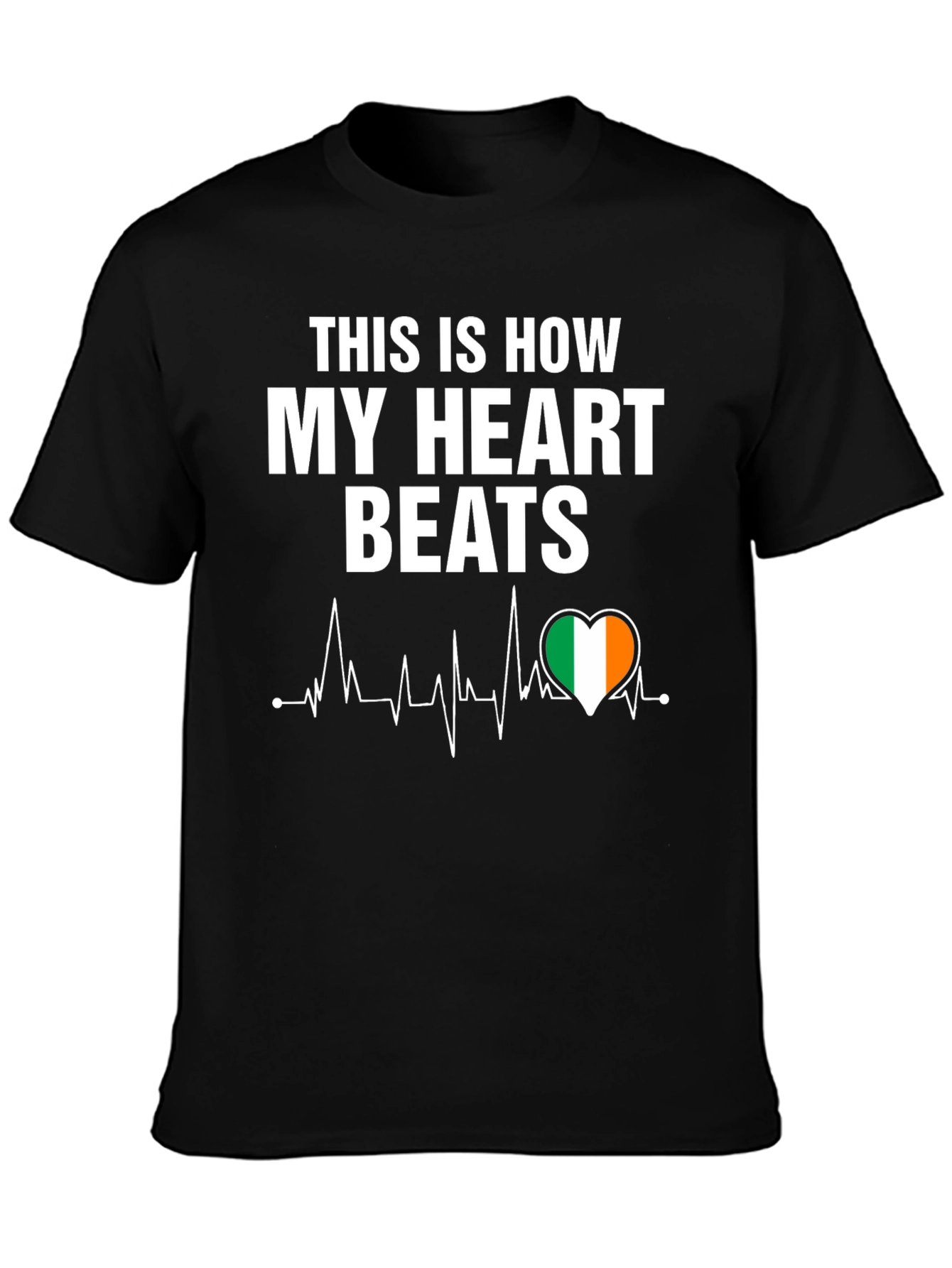 Irish Heartbeat T-Shirt - Ireland Pride
