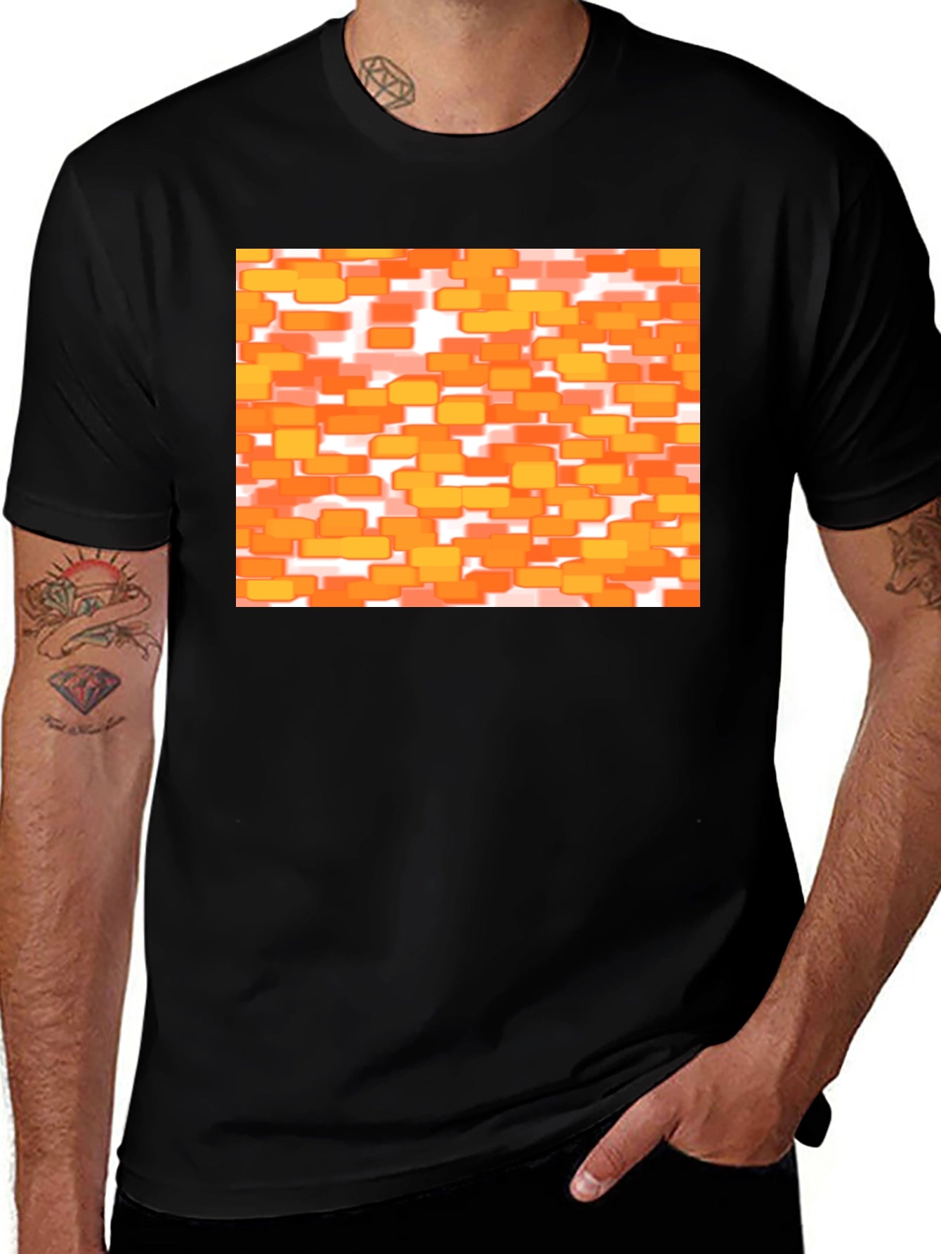 Retro Orange Brick T-Shirt