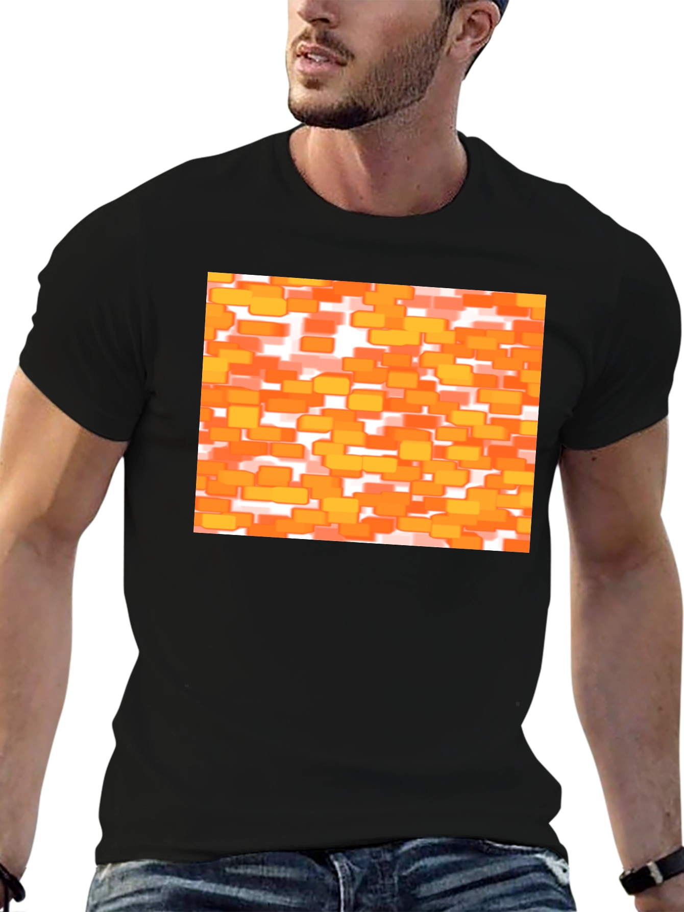 Retro Orange Brick T-Shirt