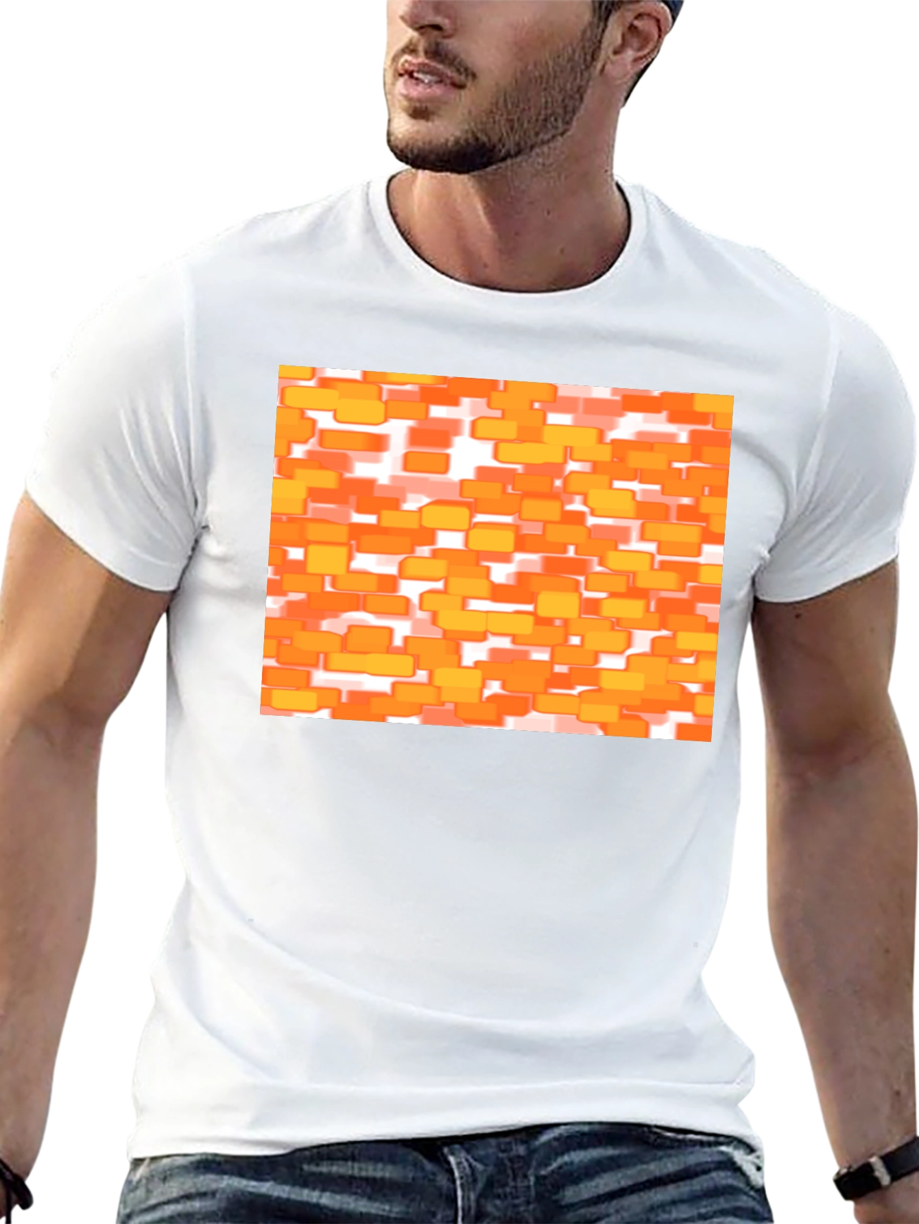 Retro Orange Brick T-Shirt