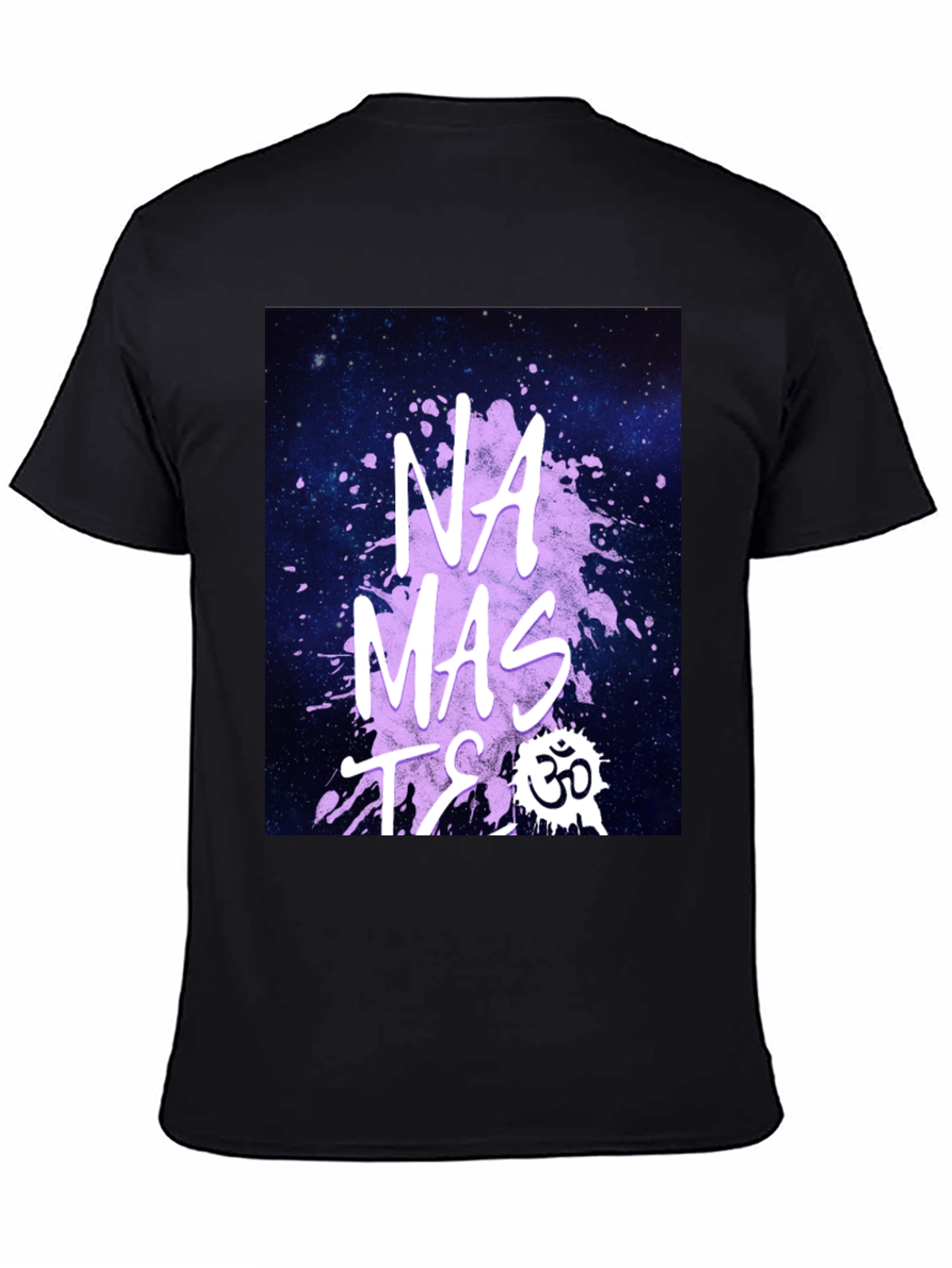 Namaste Galaxy Print T-Shirt