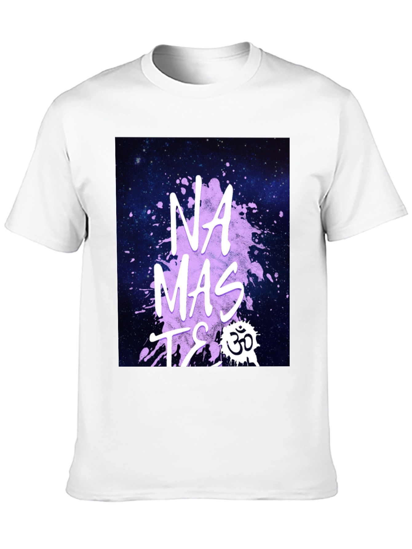 Namaste Galaxy Print T-Shirt