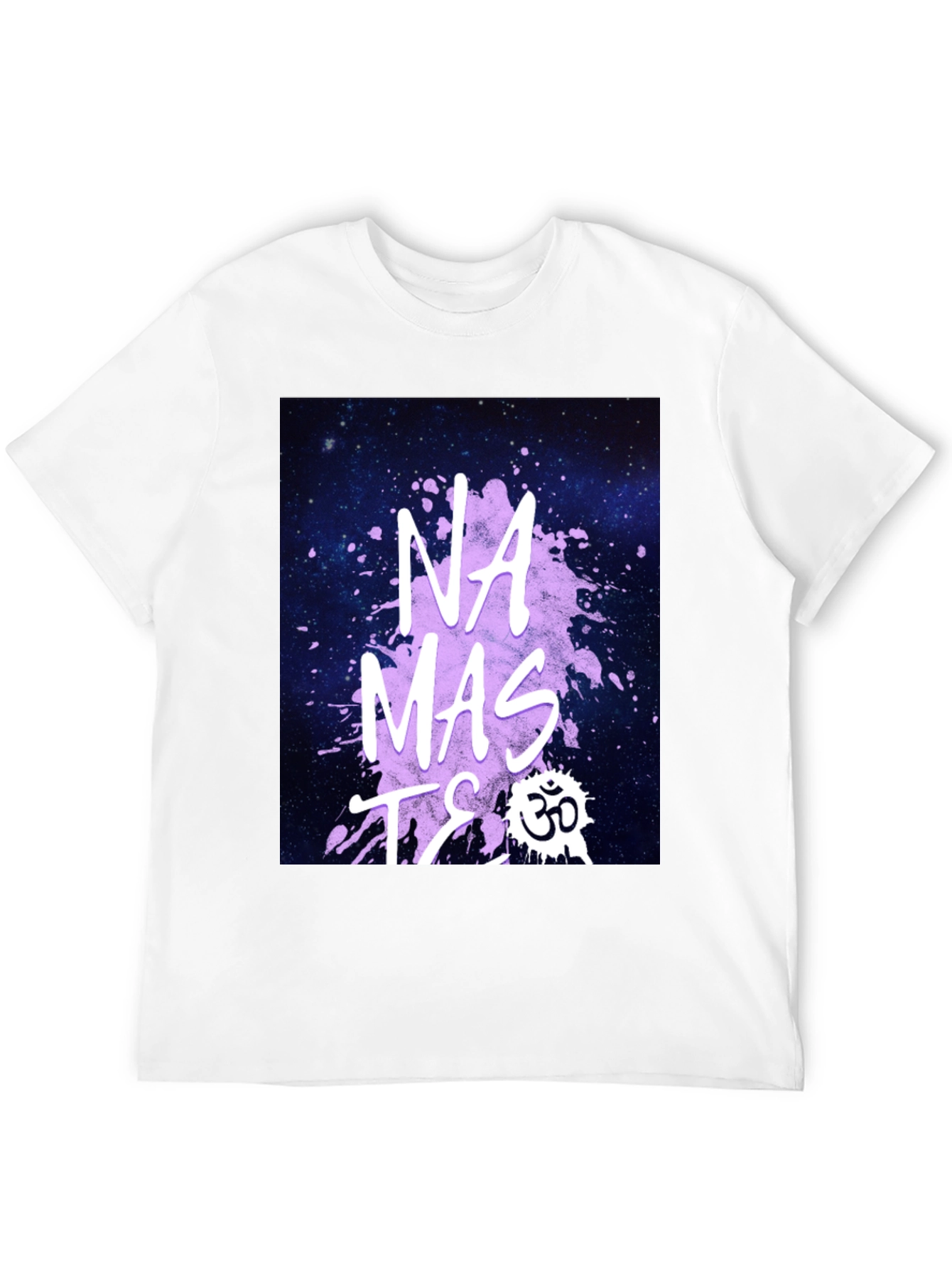 Namaste Galaxy Print T-Shirt