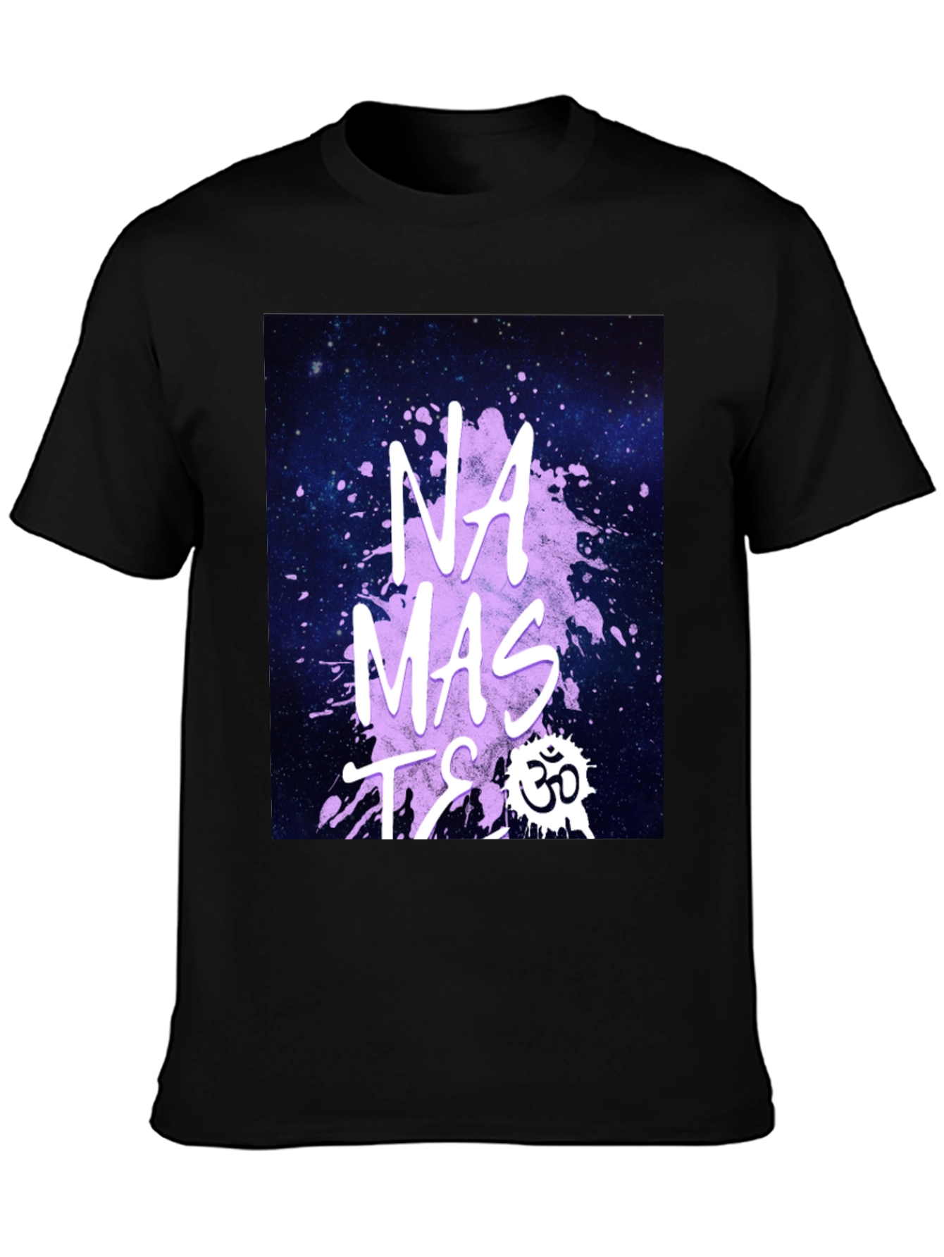 Namaste Galaxy Print T-Shirt