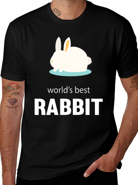 Worlds Best Rabbit T-Shirt - Black