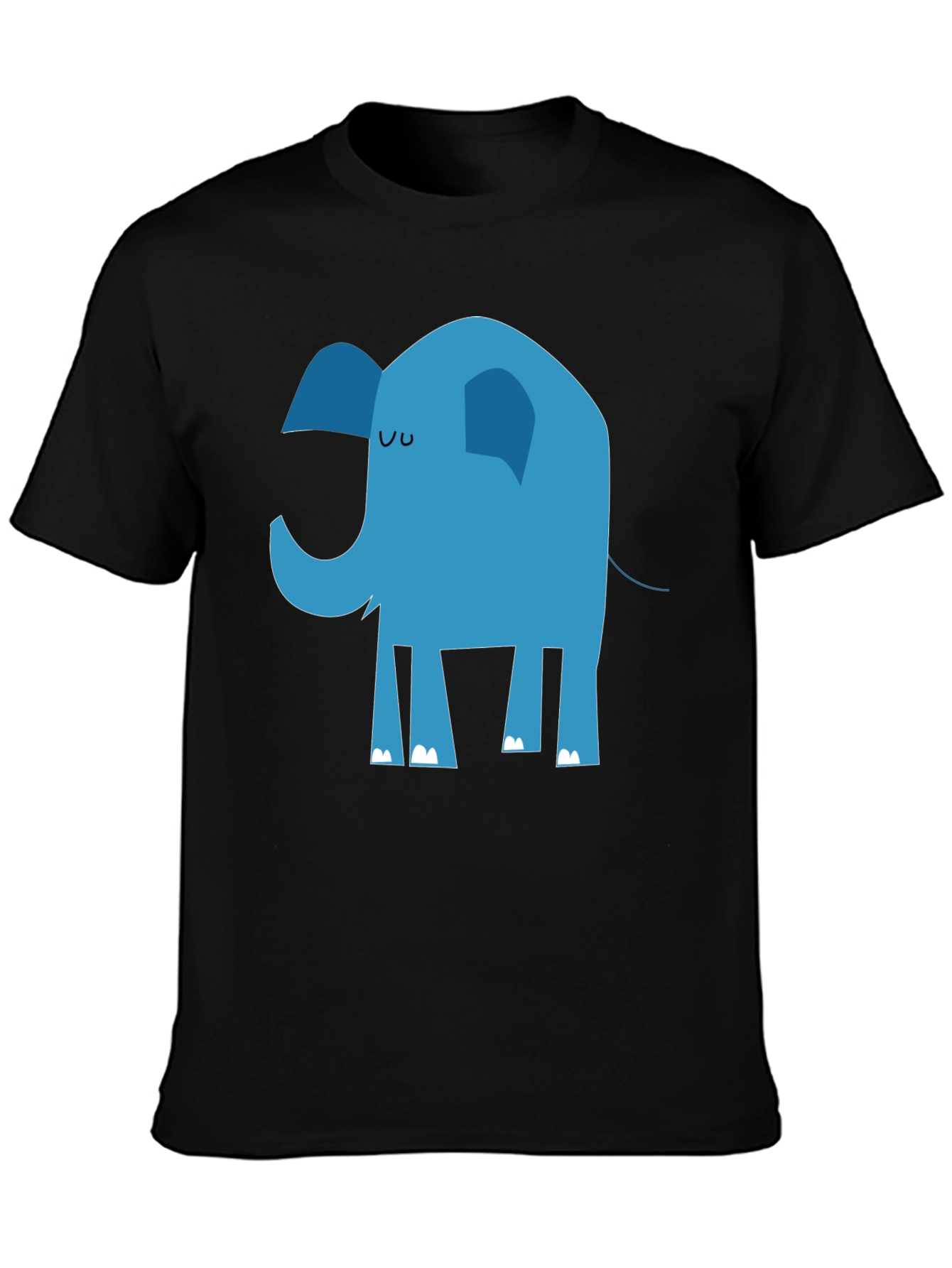 Blue Elephant Graphic Tee - Unisex Cotton T-Shirt