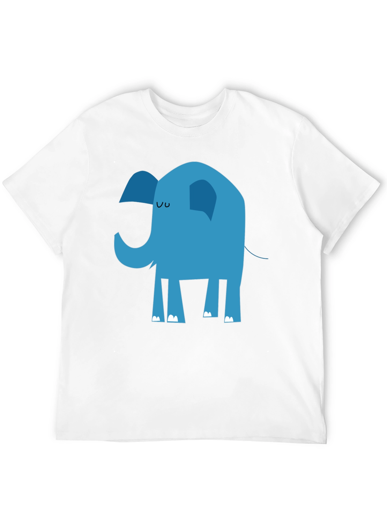 Blue Elephant Graphic Tee - Unisex Cotton T-Shirt