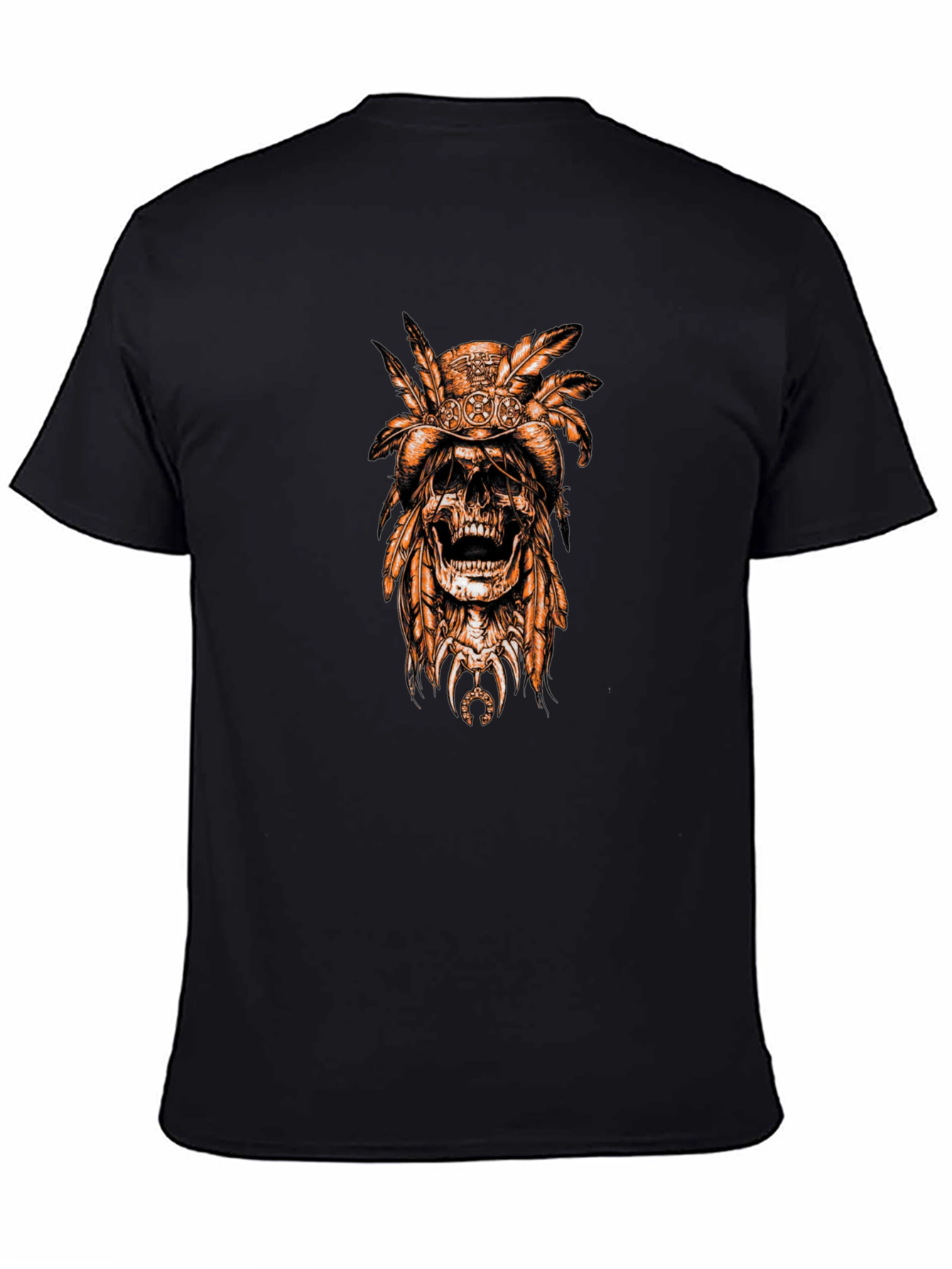 Skull Chief Tee - Black Graphic T-Shirt