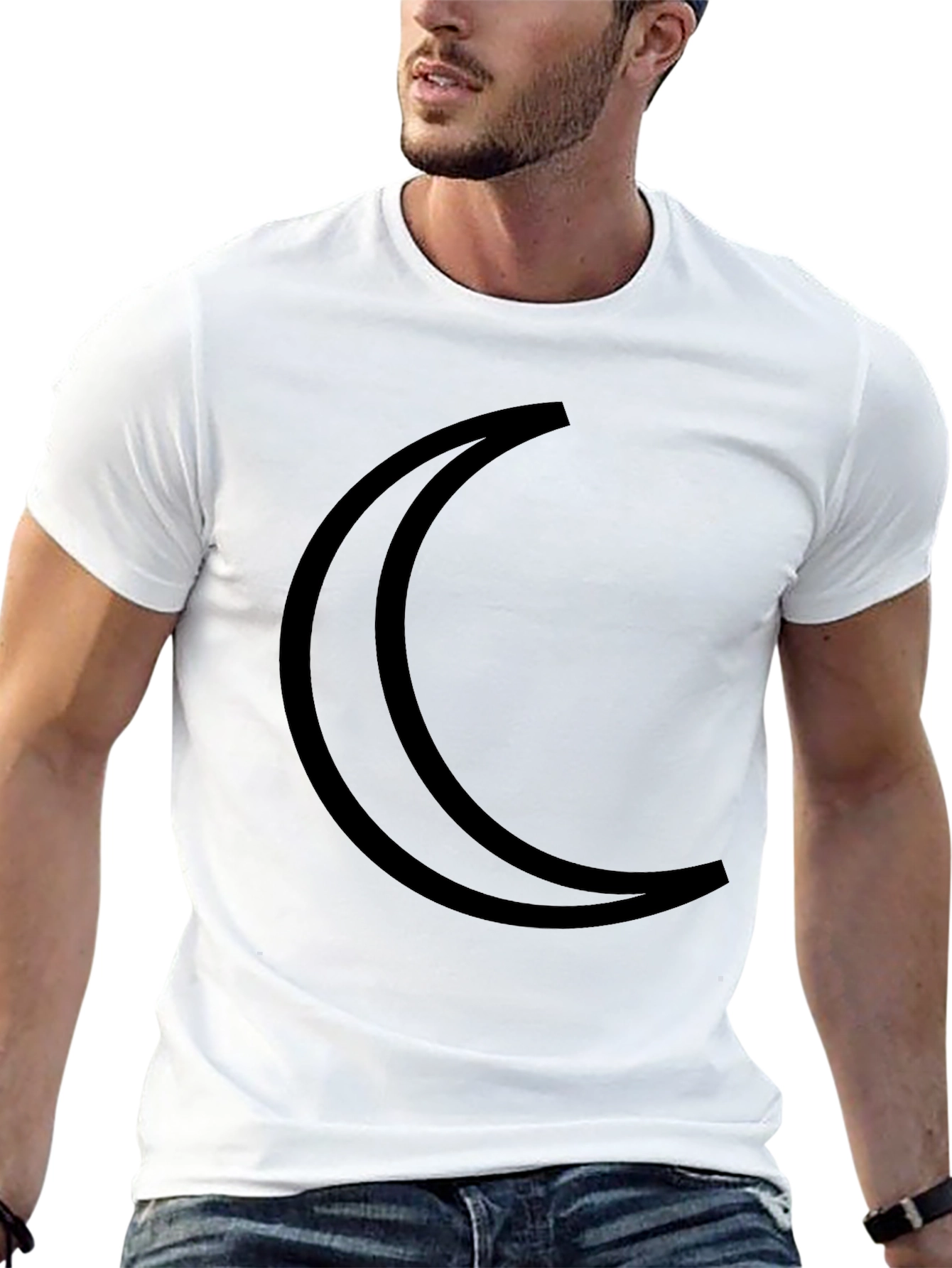 Crescent Moon Graphic T-Shirt