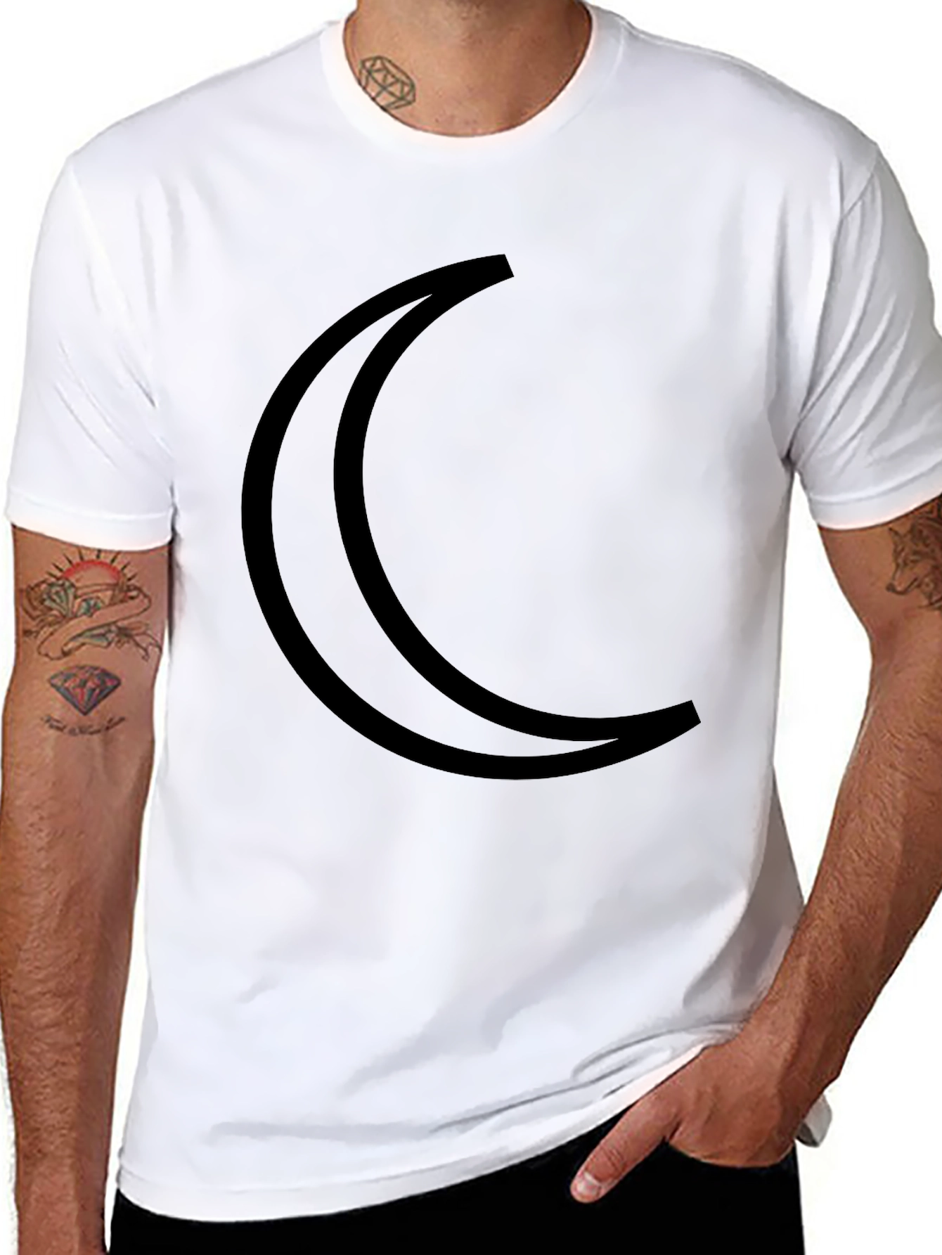 Crescent Moon Graphic T-Shirt