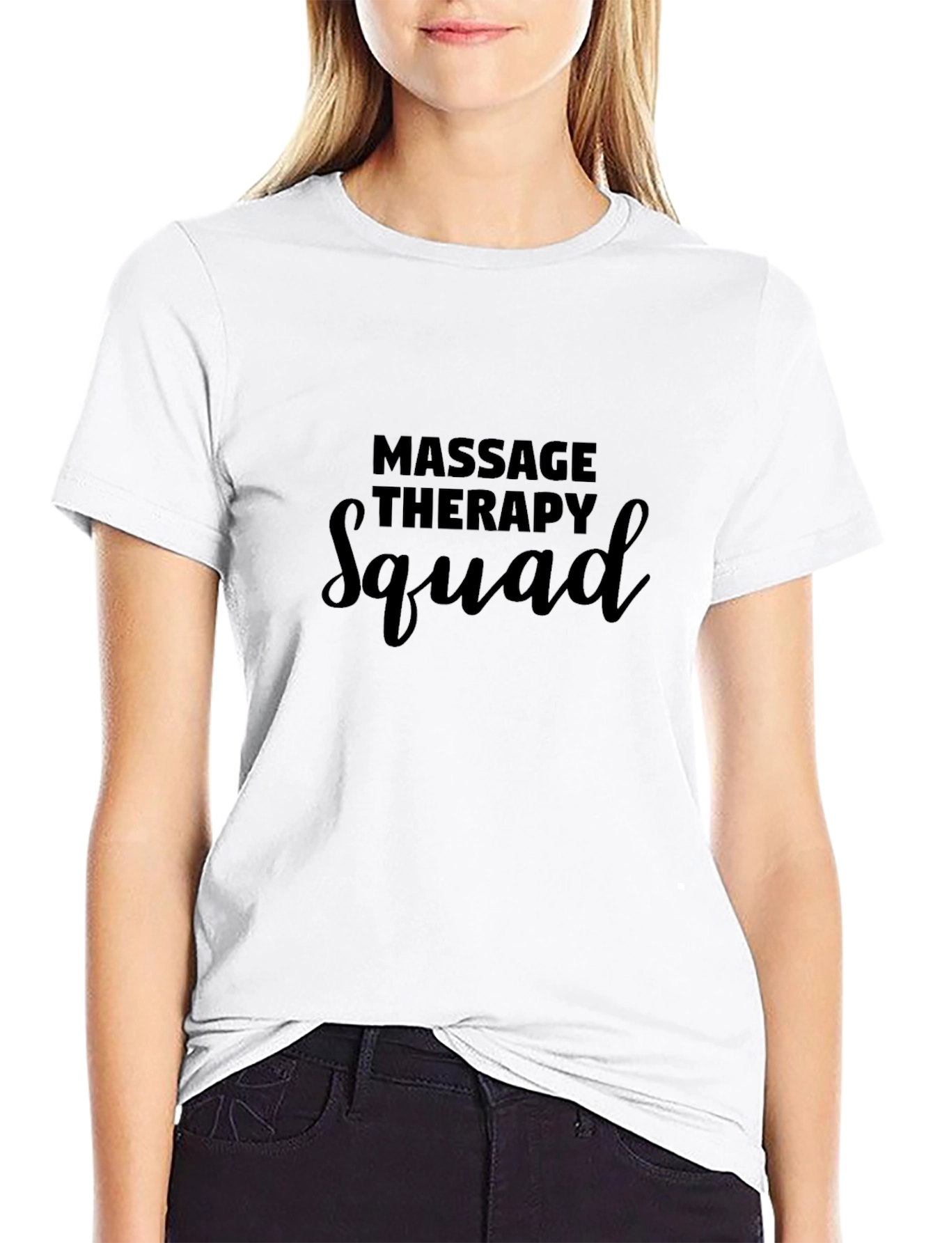 Massage Therapy Squad Black T-Shirt