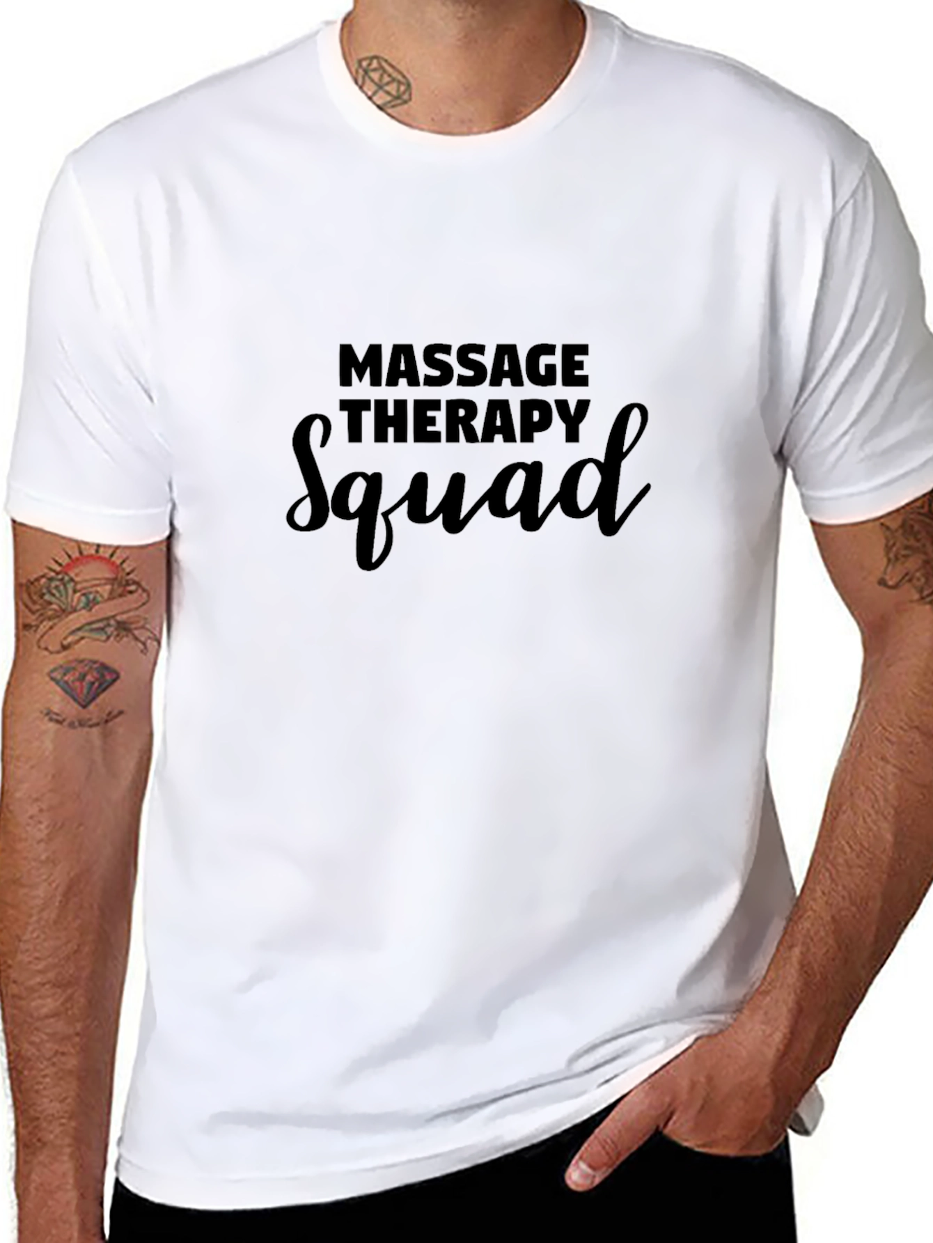 Massage Therapy Squad Black T-Shirt