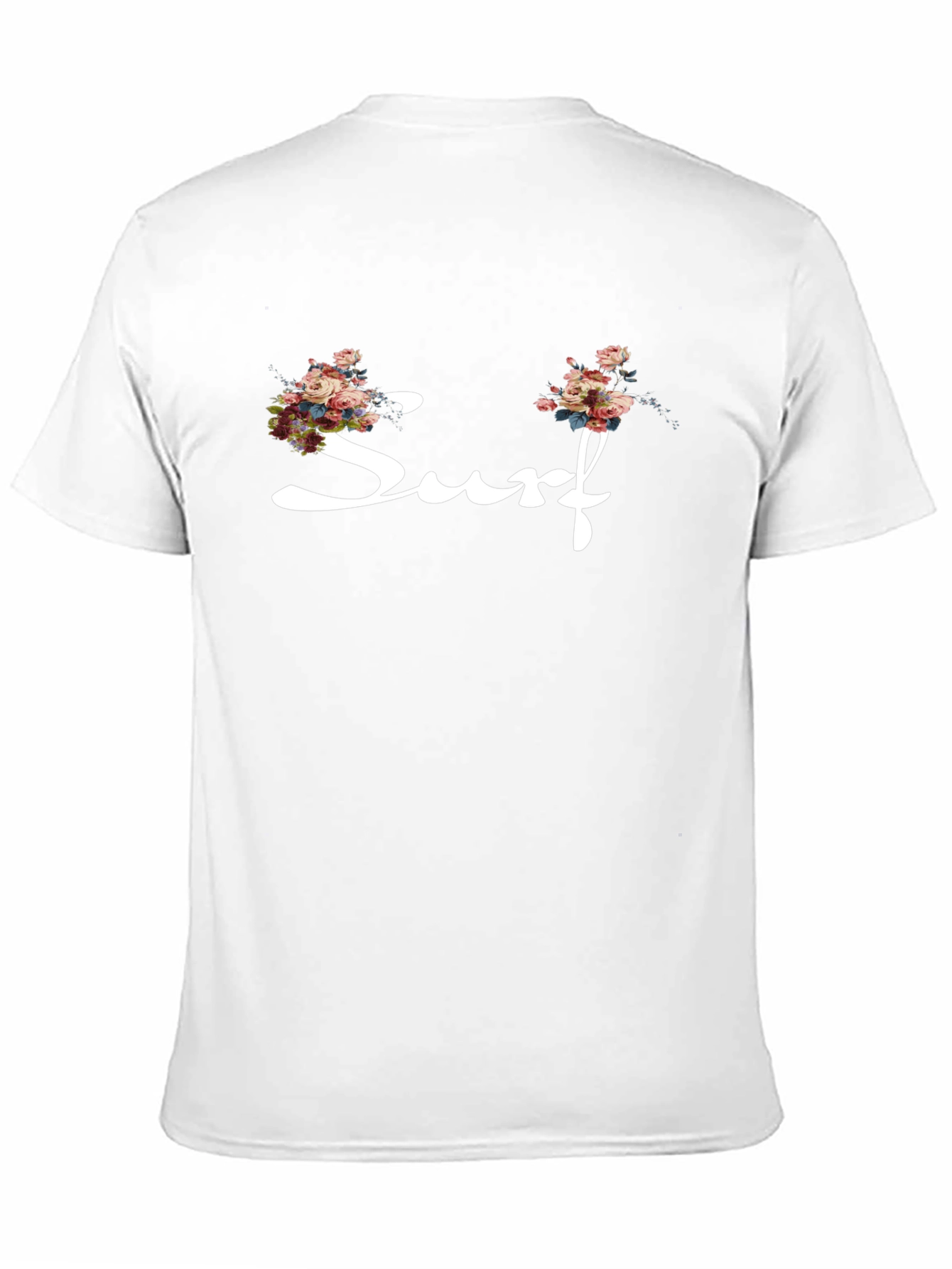 Floral Surf Graphic Tee - Black Cotton