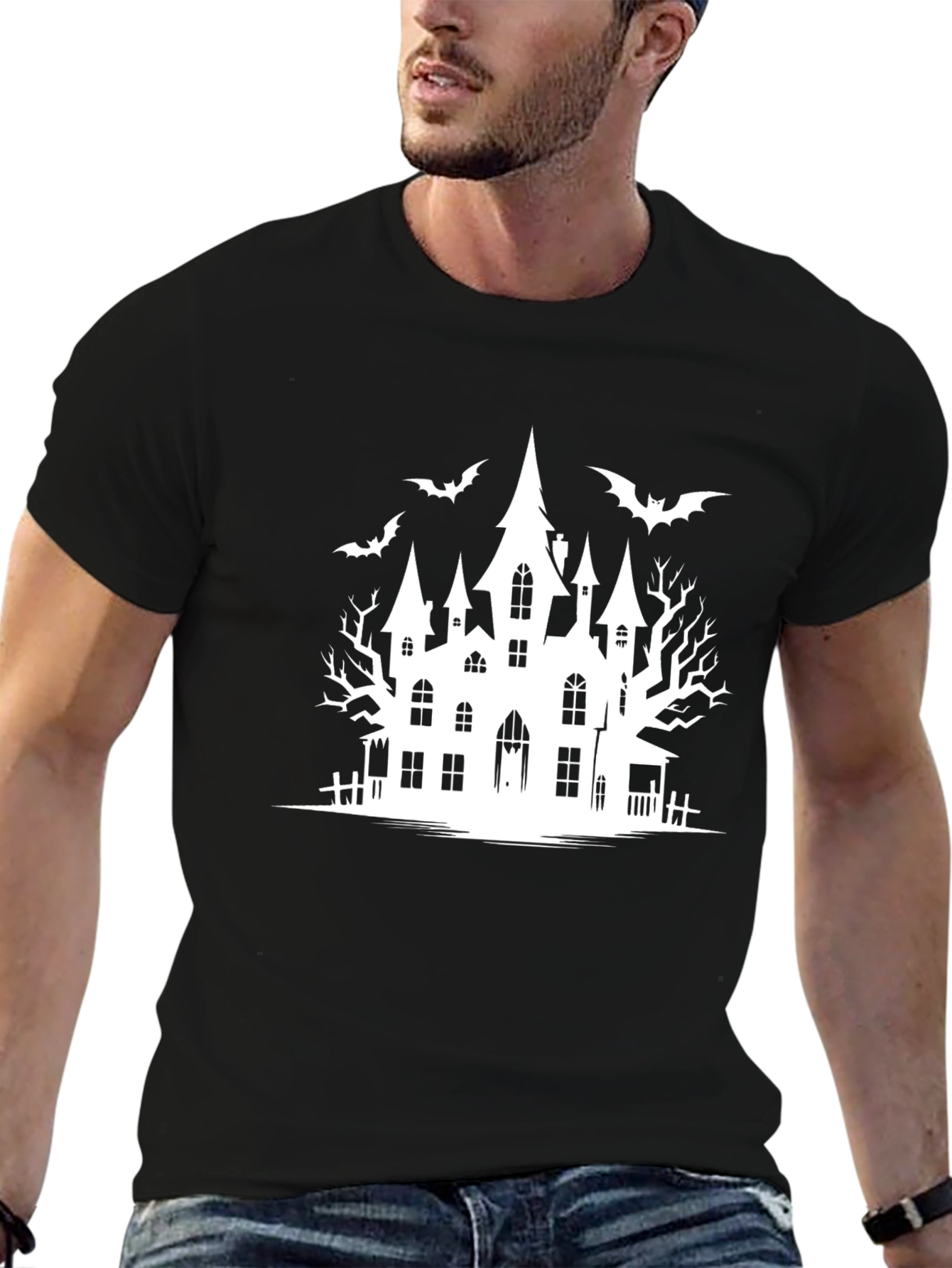 Spooky Haunted House Halloween T-Shirt