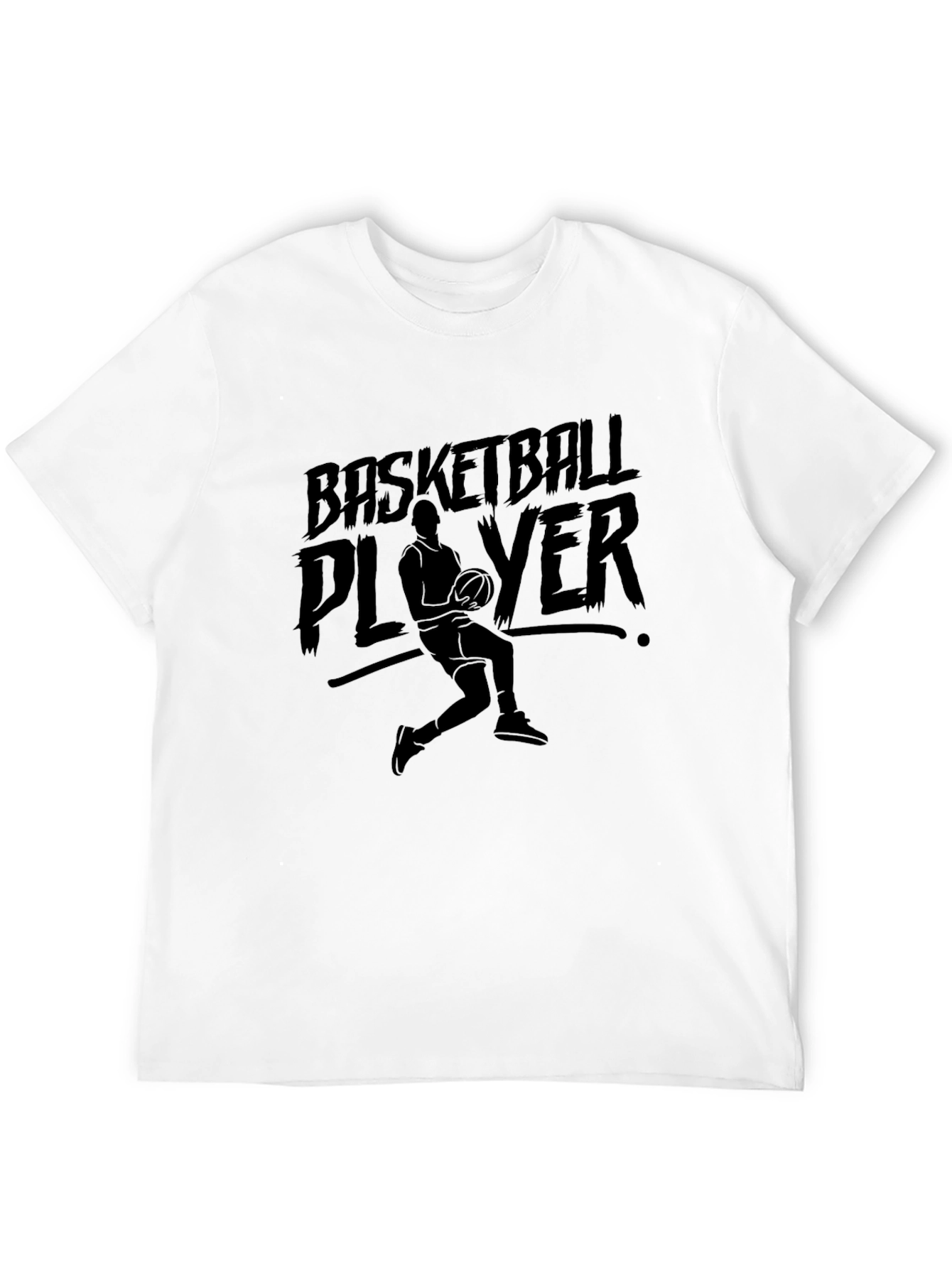 Basketball Player Graphic T-Shirt - Black