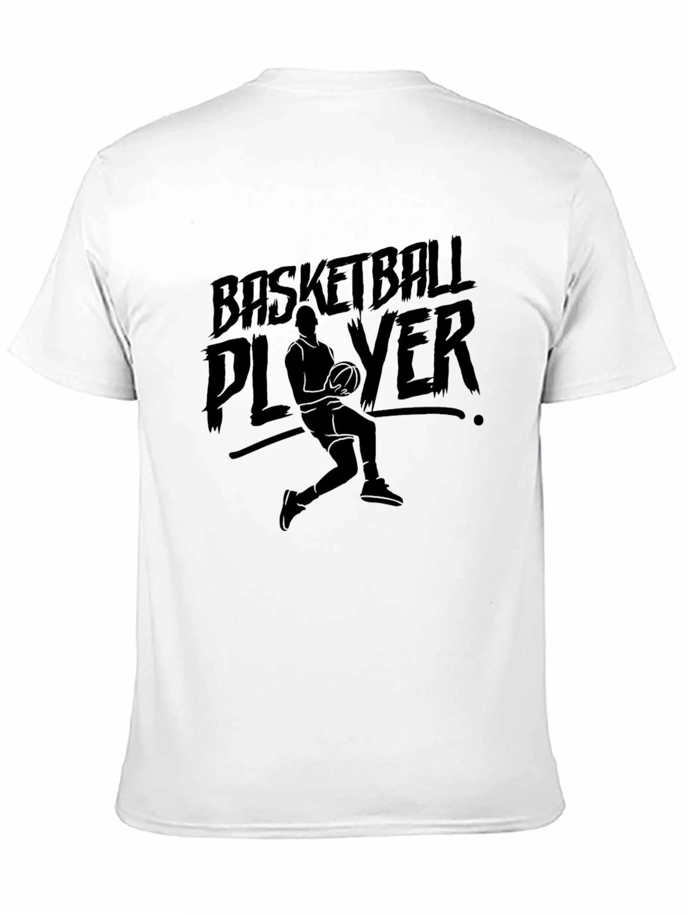Basketball Player Graphic T-Shirt - Black