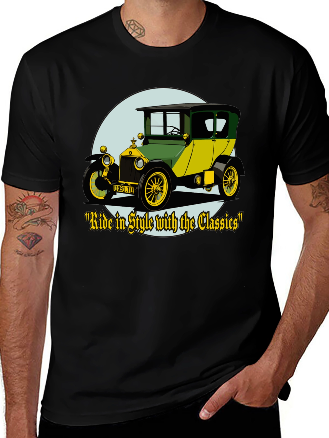Classic Car Graphic T-Shirt - Ride in Style Tee