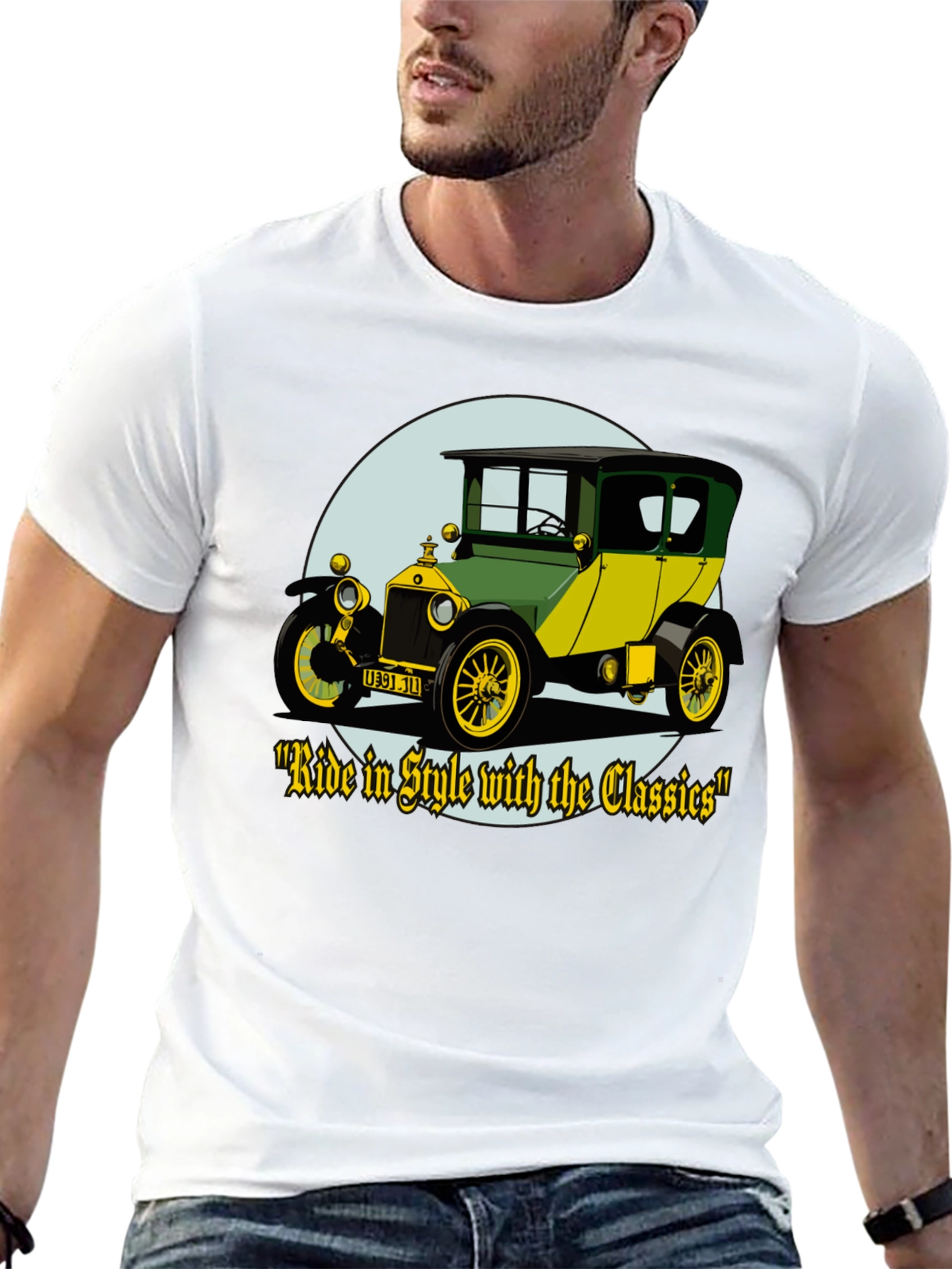 Classic Car Graphic T-Shirt - Ride in Style Tee
