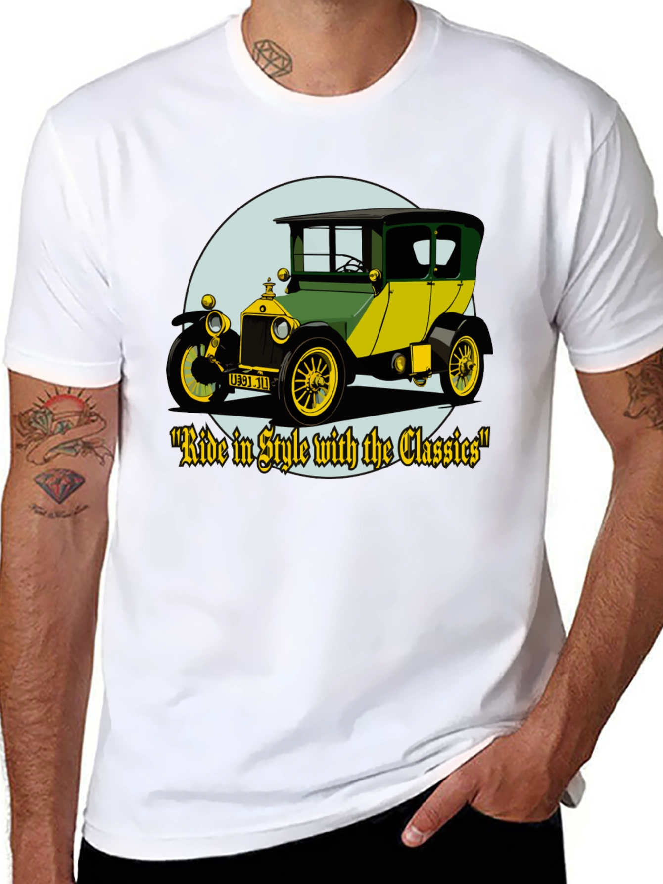 Classic Car Graphic T-Shirt - Ride in Style Tee