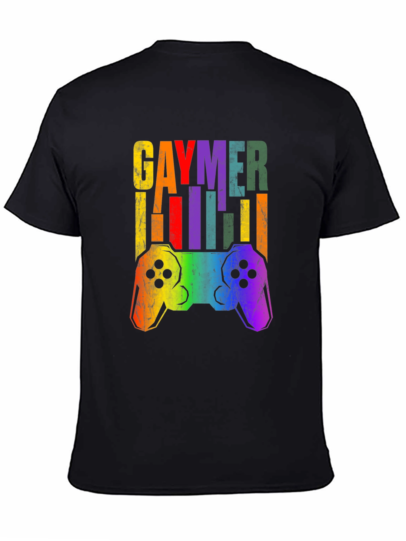 Gaymer T-Shirt Pride LGBT Rainbow Gamer Tee
