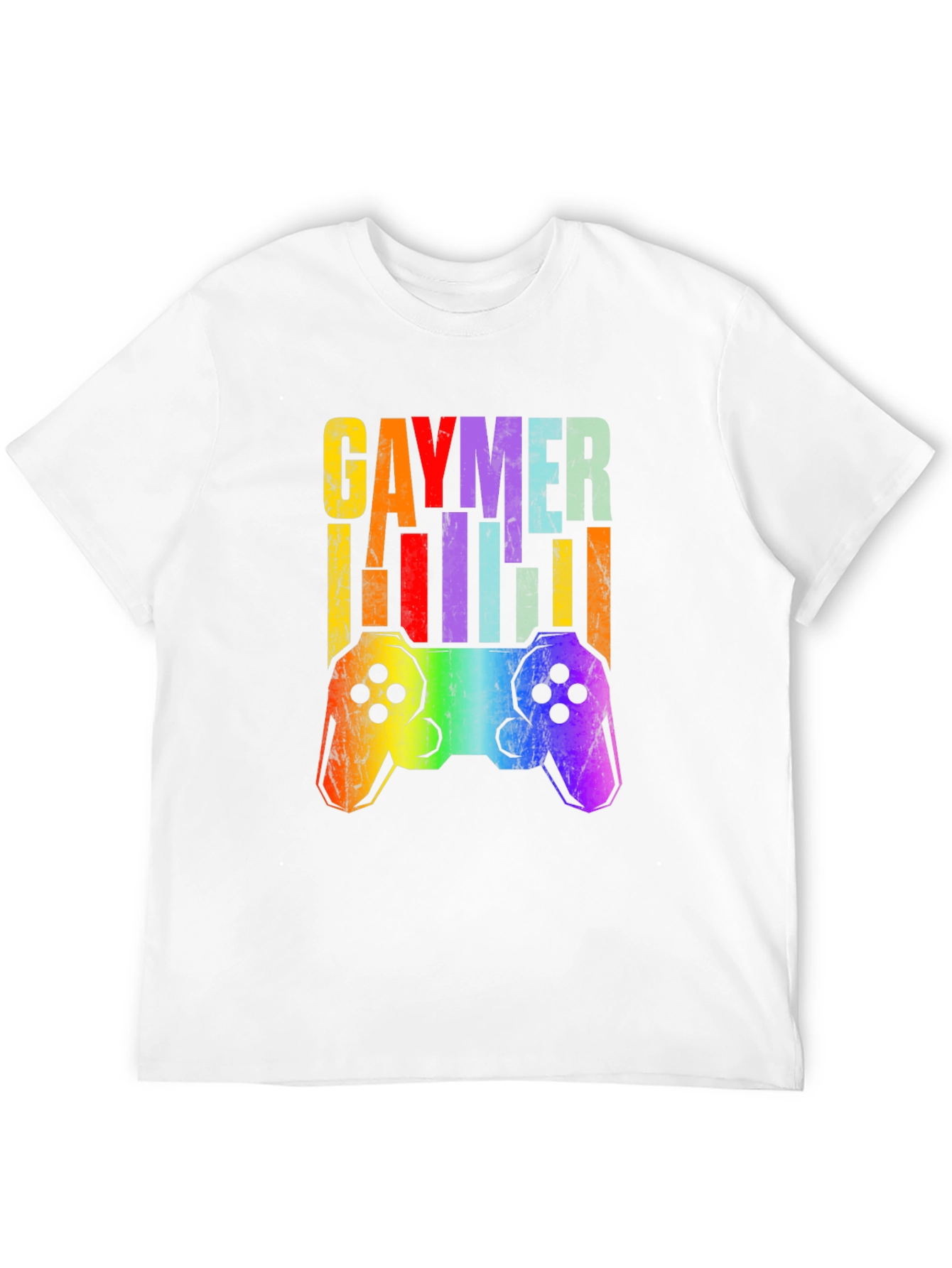Gaymer T-Shirt Pride LGBT Rainbow Gamer Tee