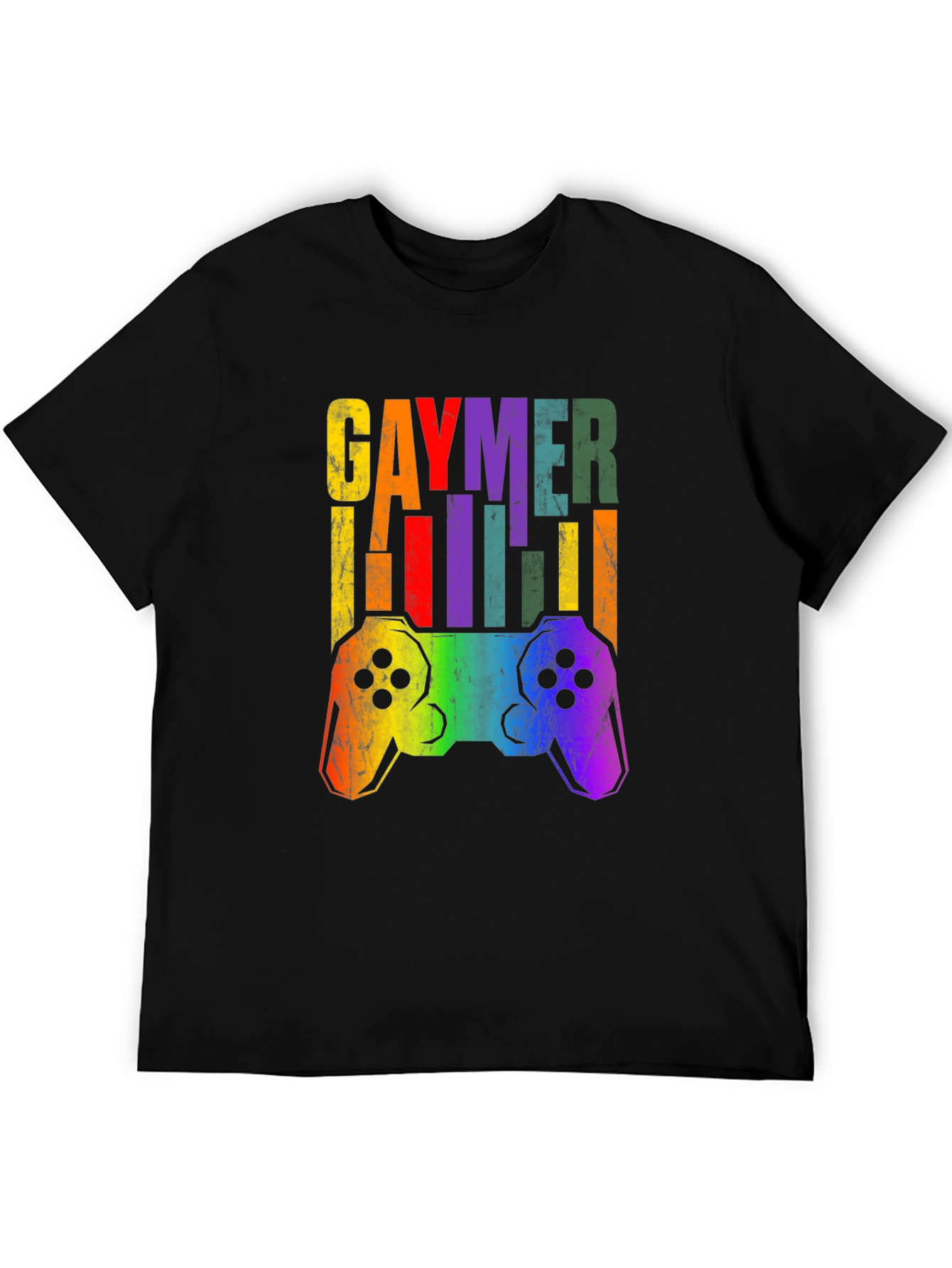 Gaymer T-Shirt Pride LGBT Rainbow Gamer Tee