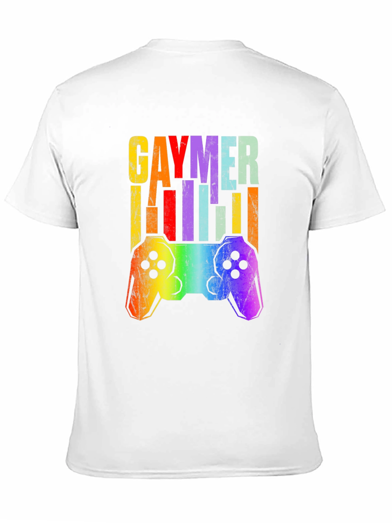 Gaymer T-Shirt Pride LGBT Rainbow Gamer Tee