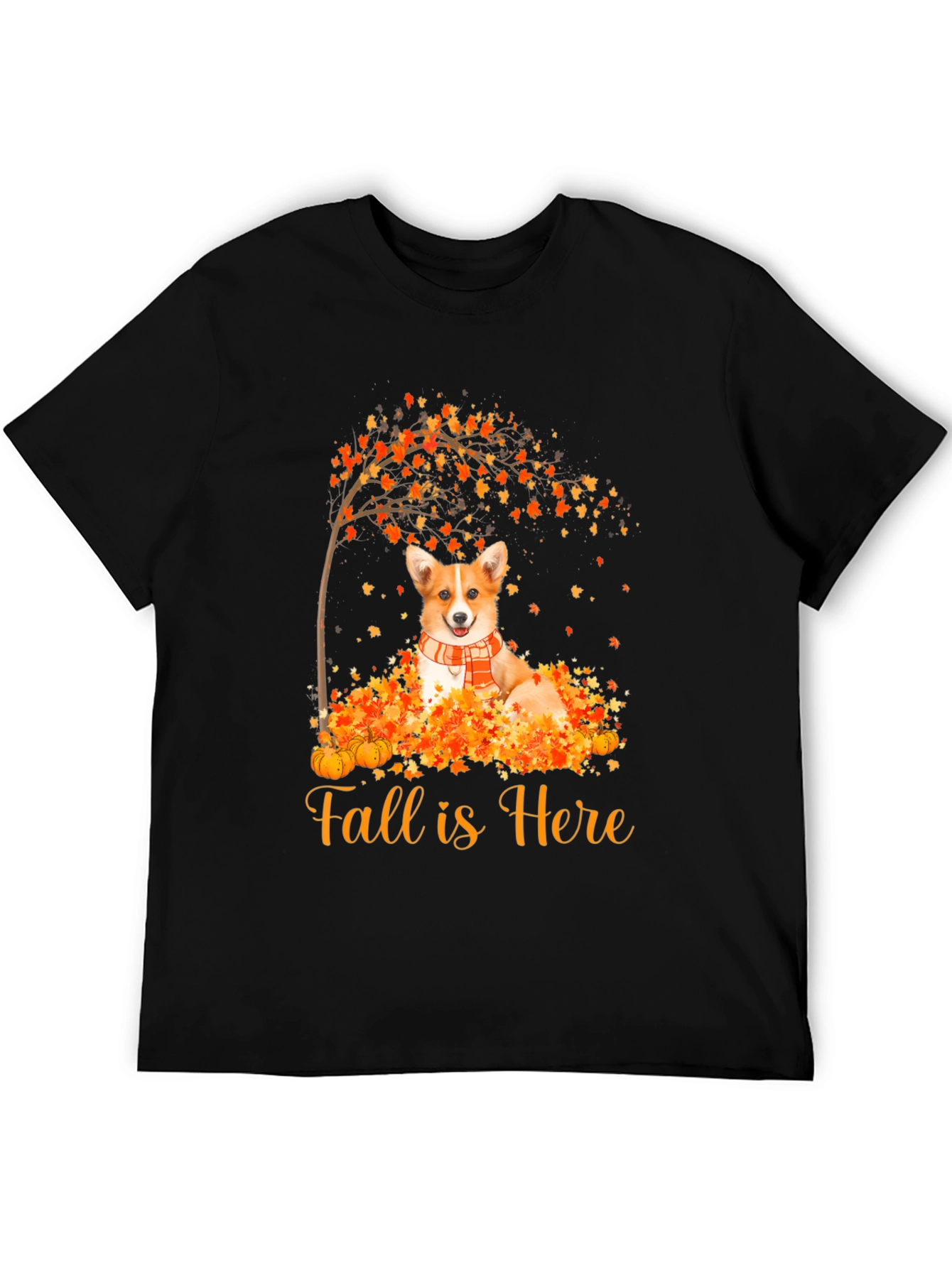 Fall Corgi Graphic Tee