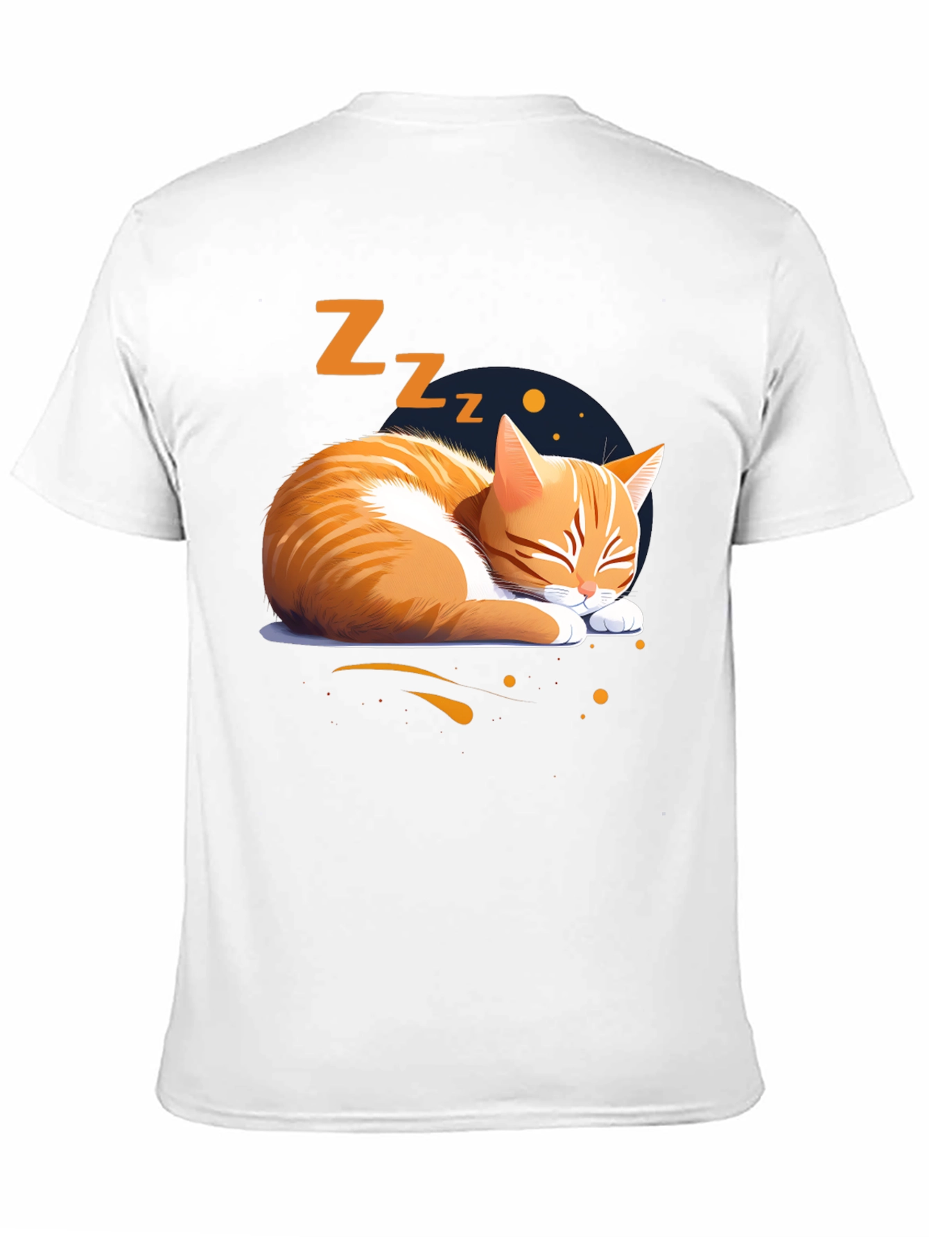 Sleeping Cat Graphic Tee - Comfortable Cotton Shirt