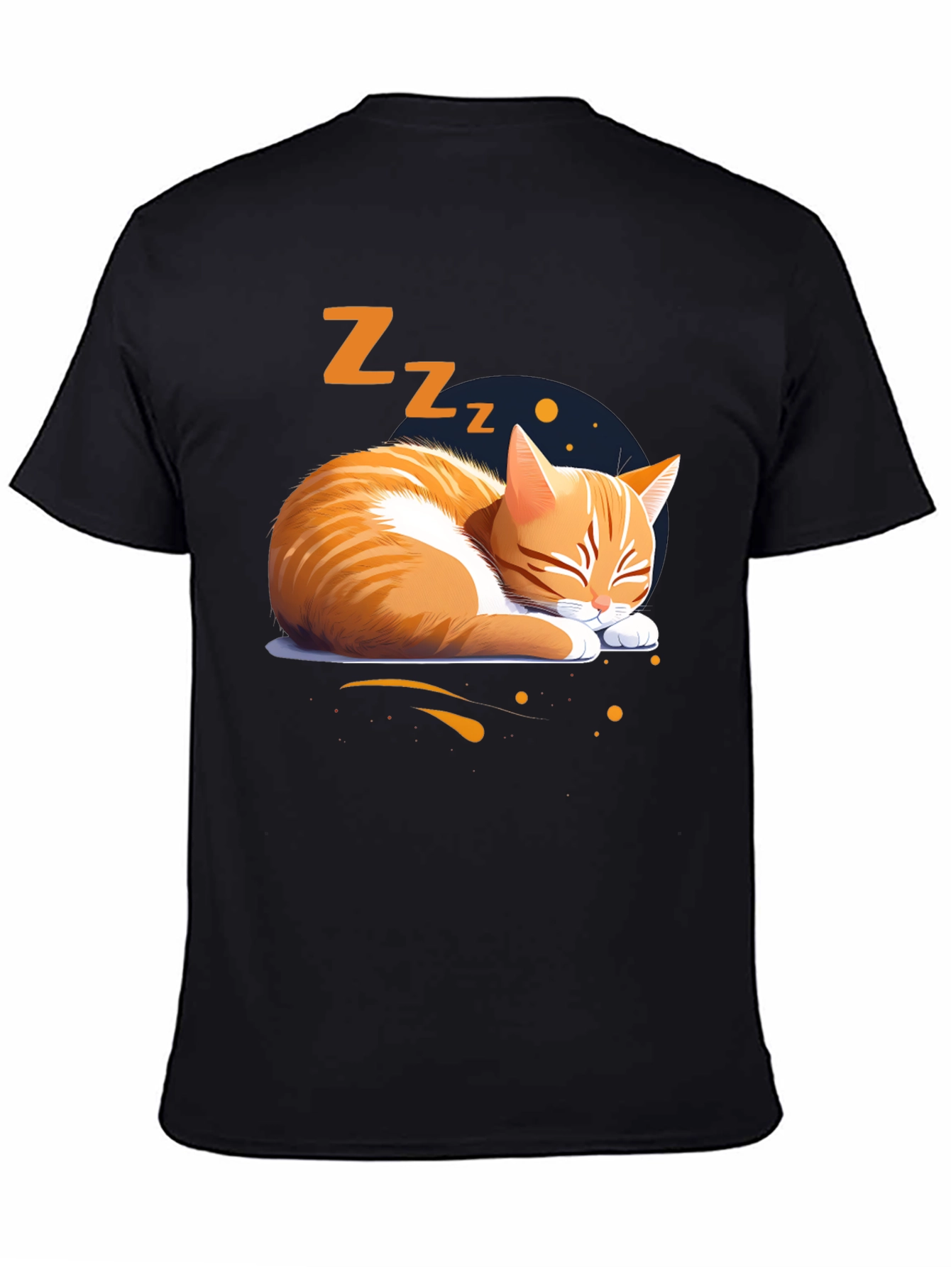 Sleeping Cat Graphic Tee - Comfortable Cotton Shirt