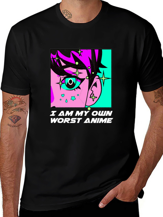 Anime Graphic Tee: I Am My Own Worst Anime