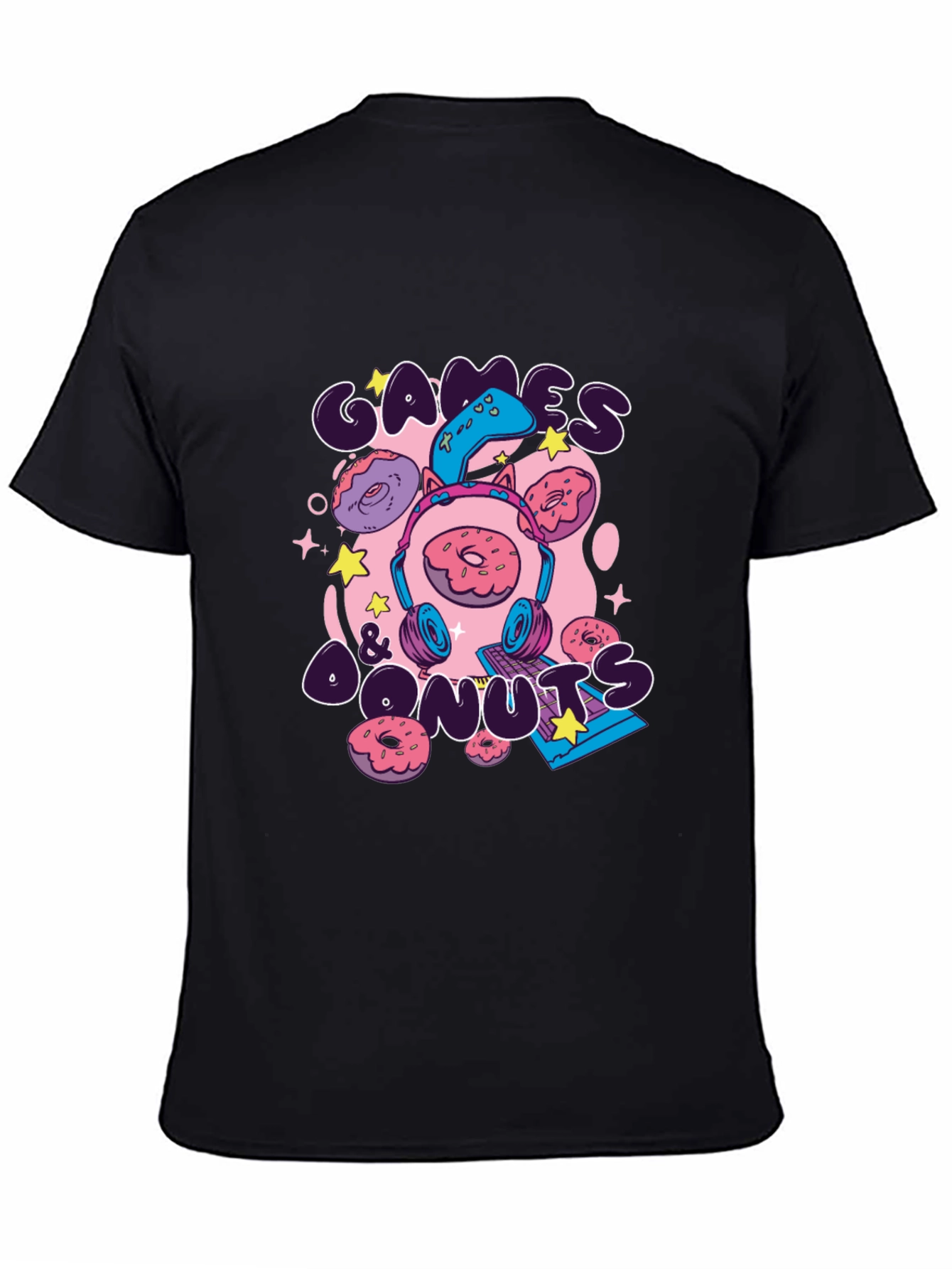 Games & Donuts Graphic Tee - Gamer Style
