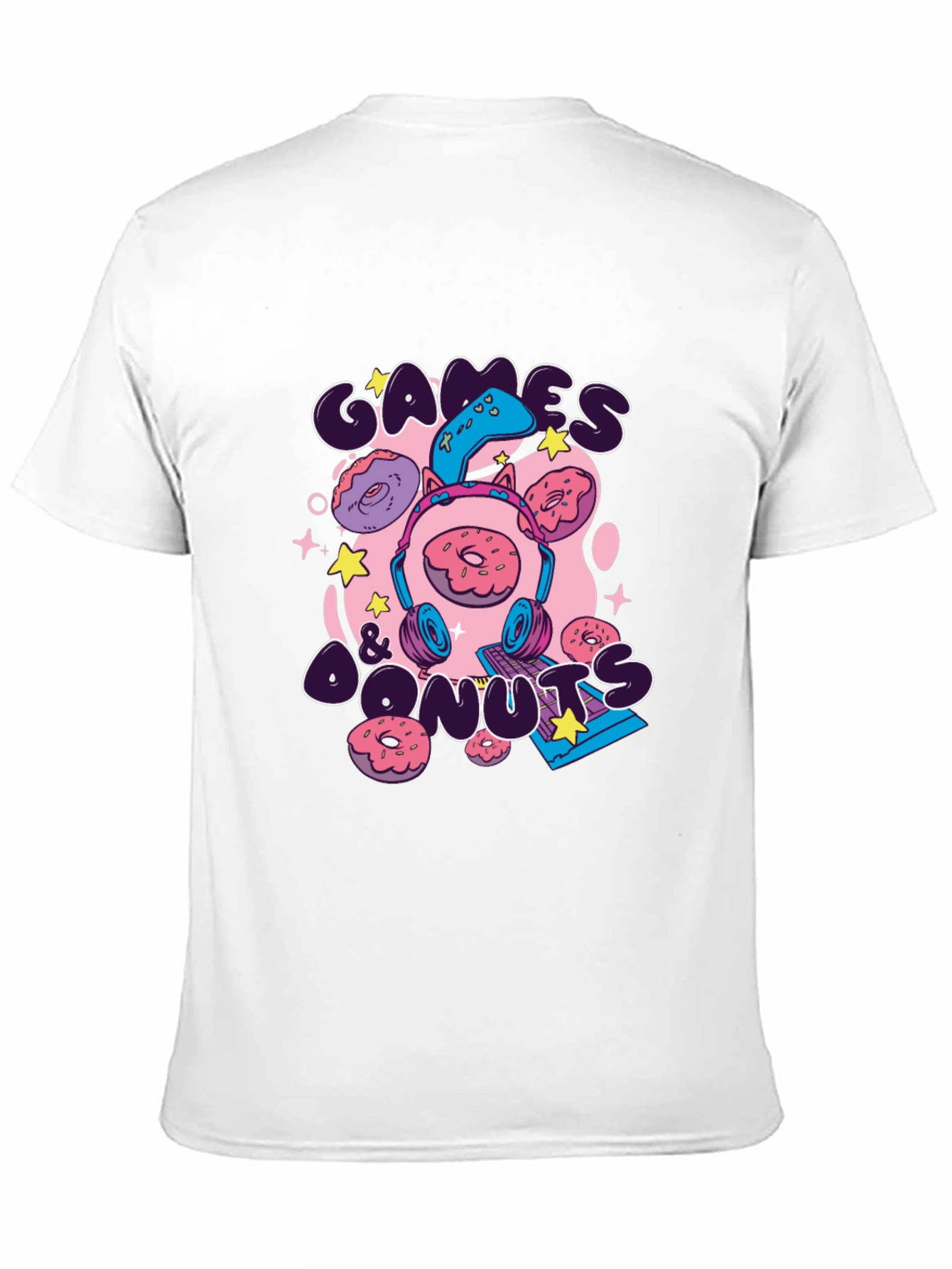 Games & Donuts Graphic Tee - Gamer Style