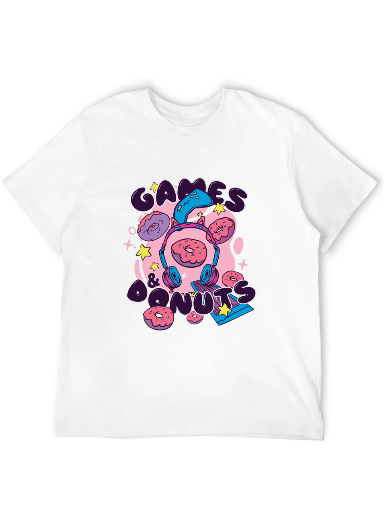 Games & Donuts Graphic Tee - Gamer Style