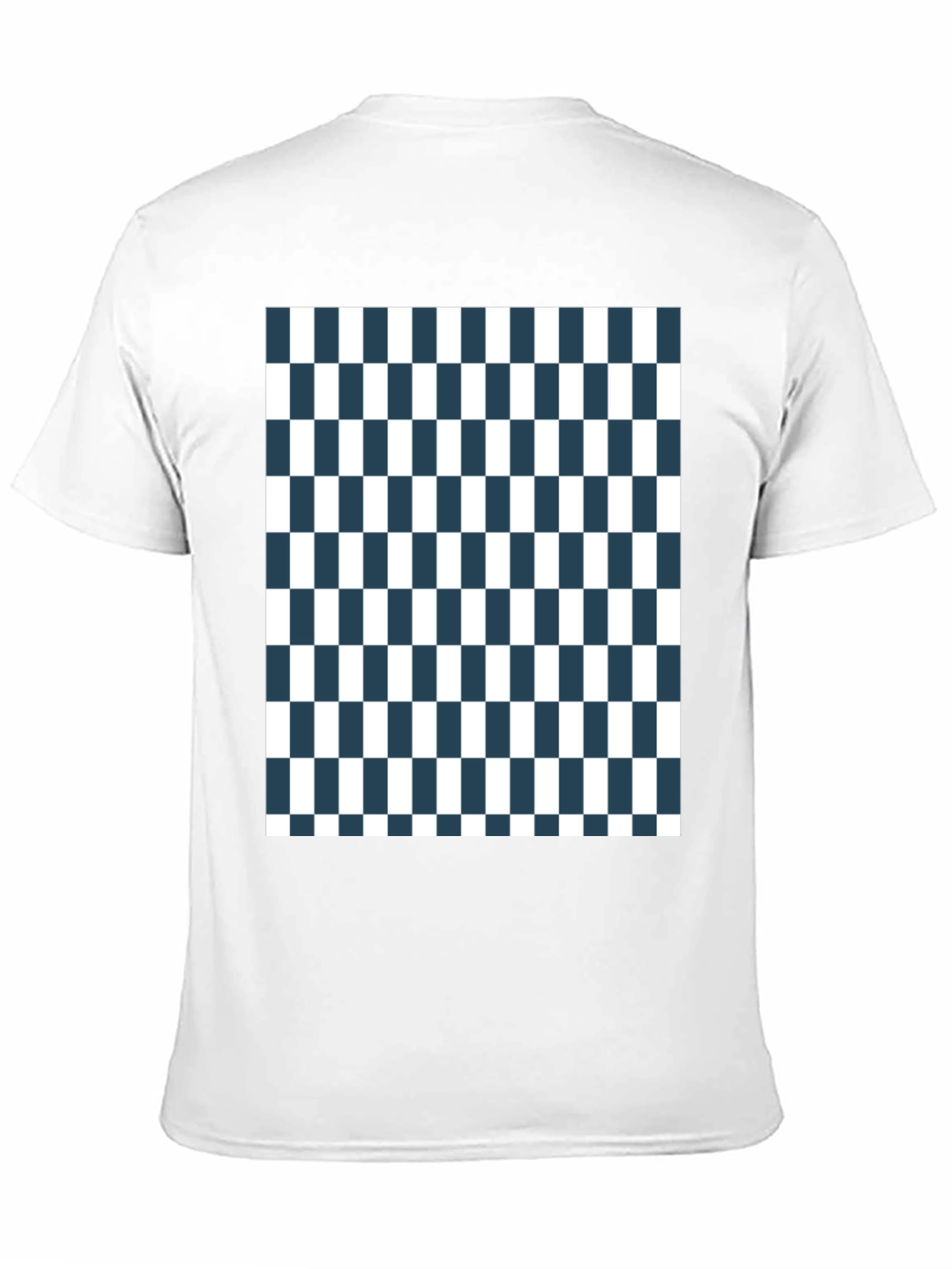 Checkered Pattern Tee - Classic Style