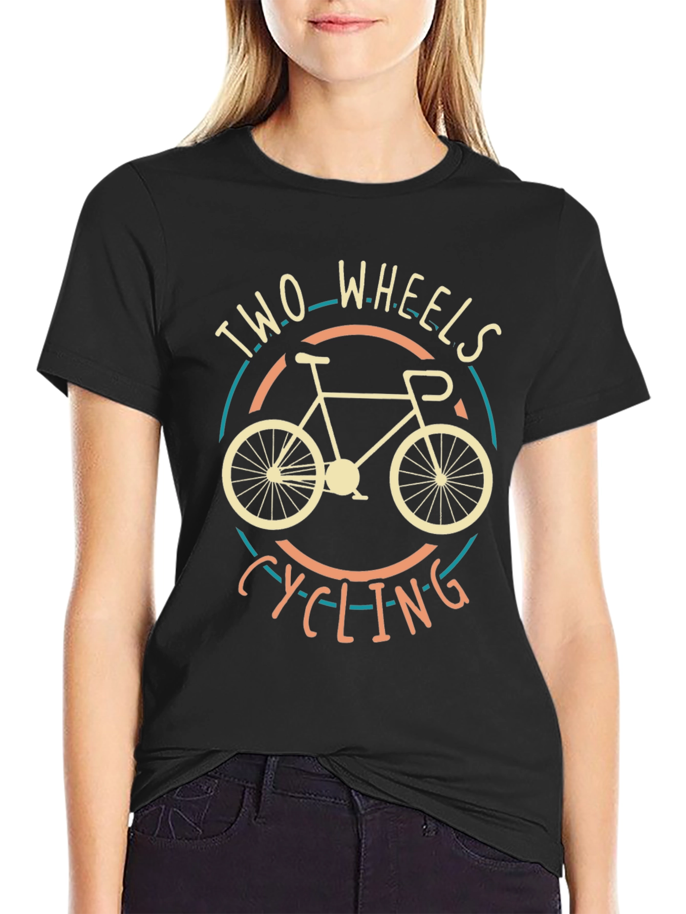Two Wheels Cycling T-Shirt - Ride in Style