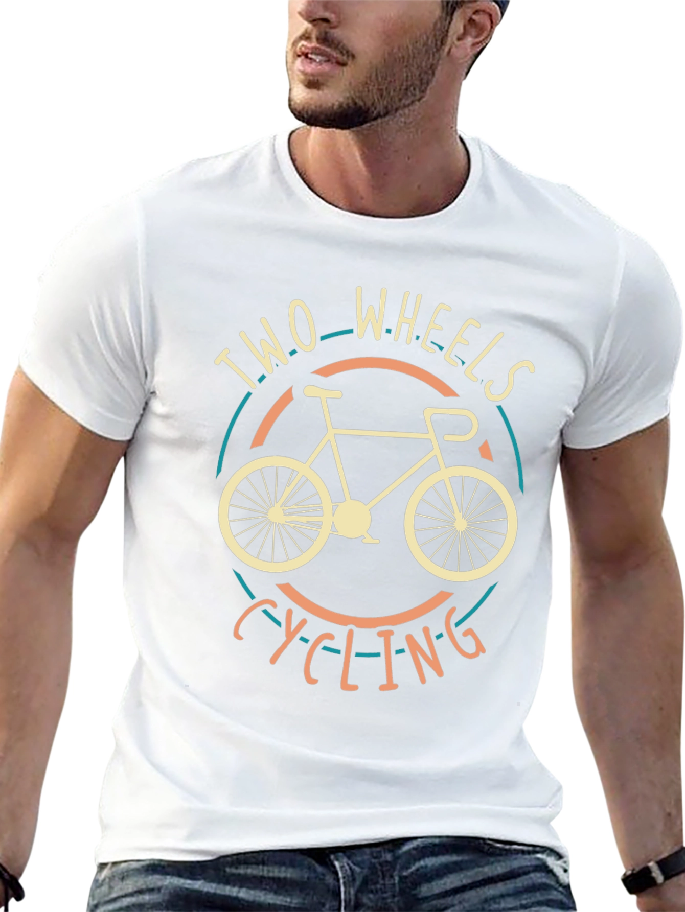 Two Wheels Cycling T-Shirt - Ride in Style