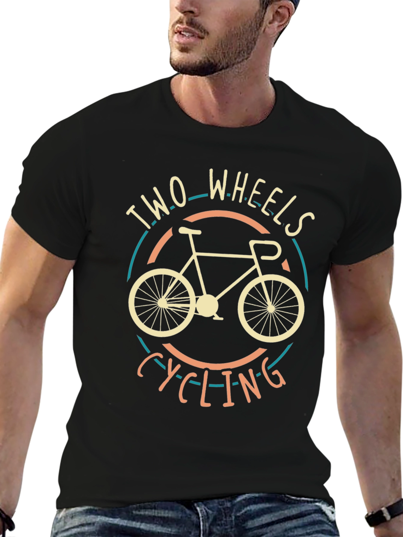 Two Wheels Cycling T-Shirt - Ride in Style
