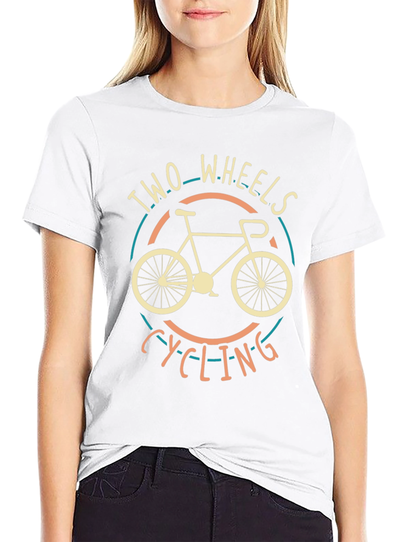 Two Wheels Cycling T-Shirt - Ride in Style
