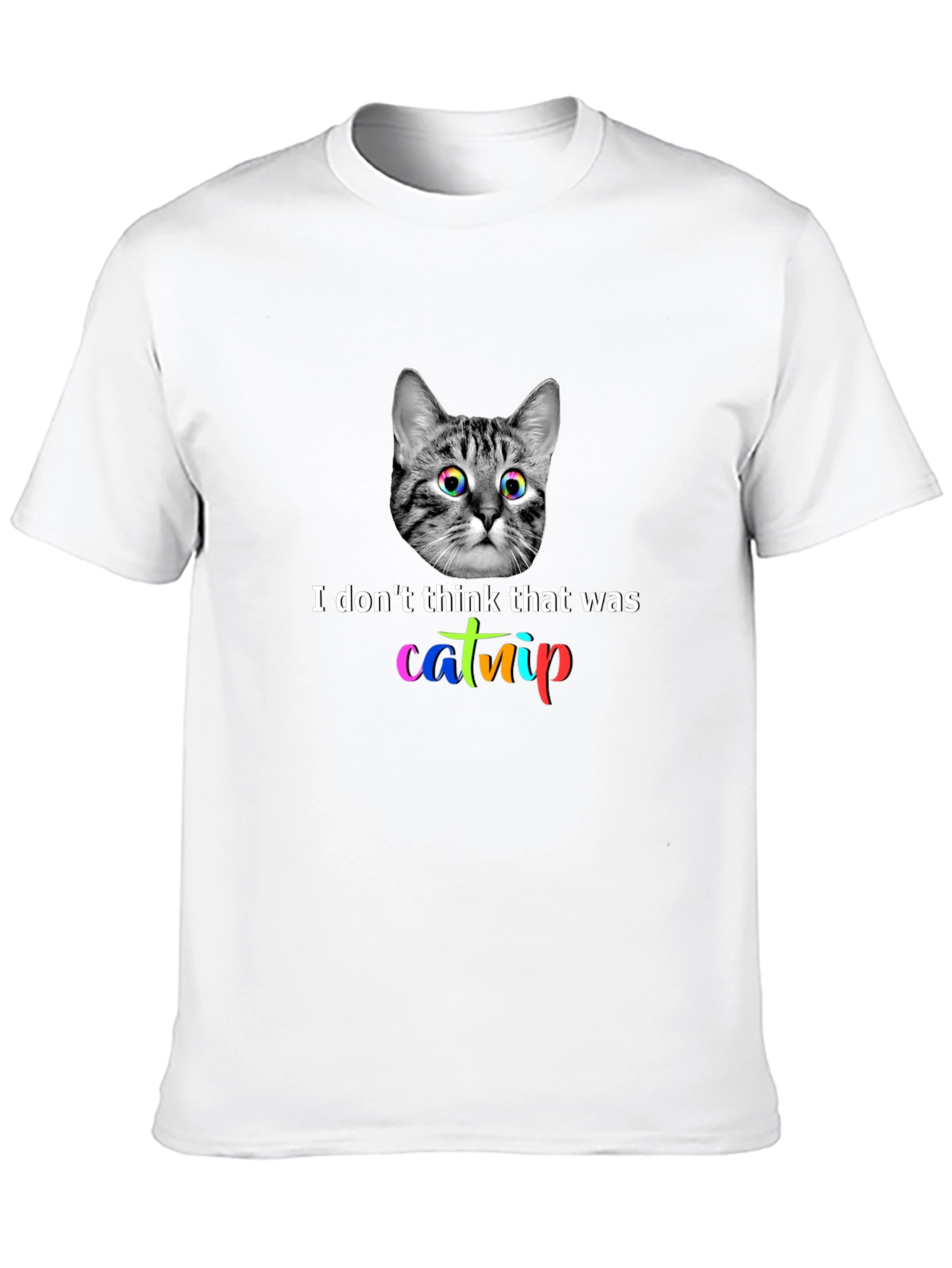 Catnip Cat Graphic T-Shirt - Unisex Black Tee