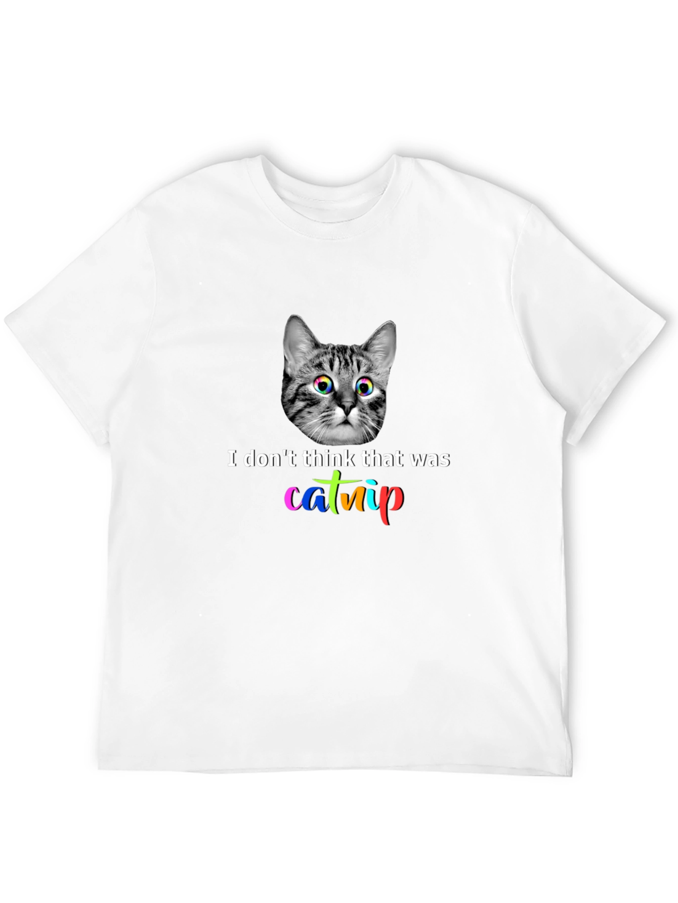 Catnip Cat Graphic T-Shirt - Unisex Black Tee