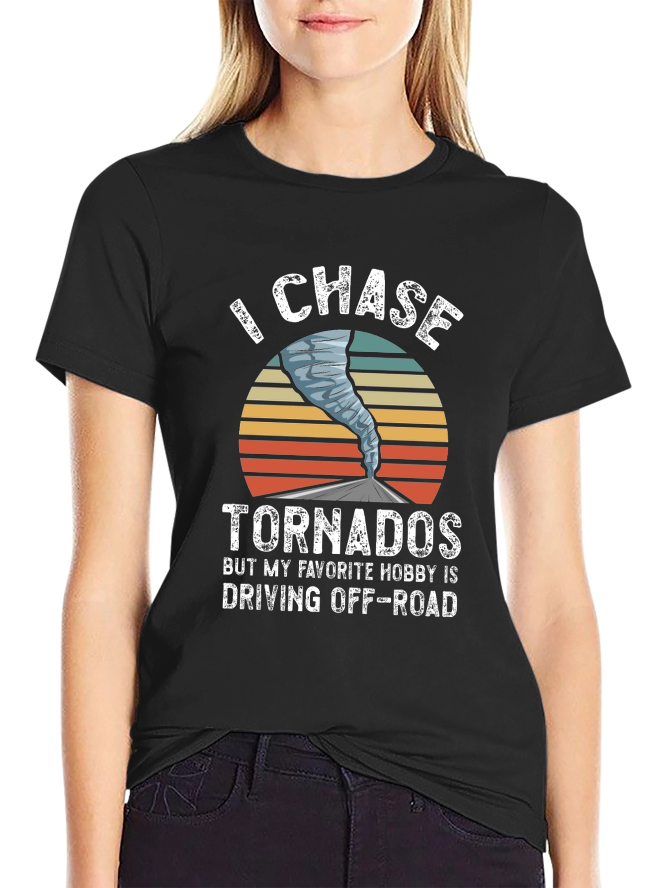 I Chase Tornadoes Mens Graphic T-Shirt