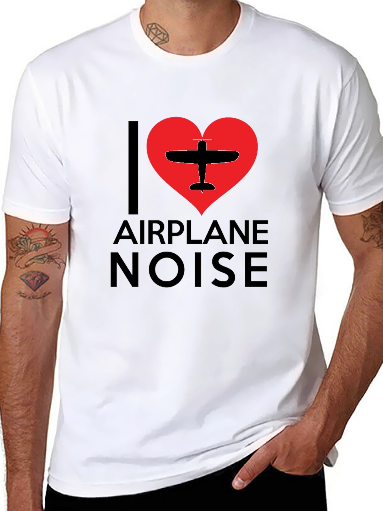 I Heart Airplane Noise T-Shirt